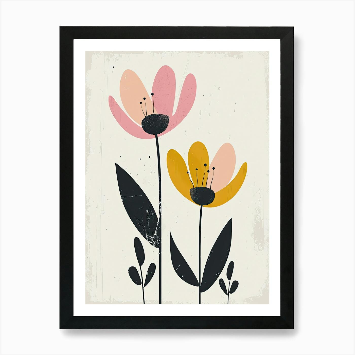洋書 FUZZ,ACID AND FLOWERS Flowers 43453453678 Art Print by Bauhaus-Syndicate - Fy
