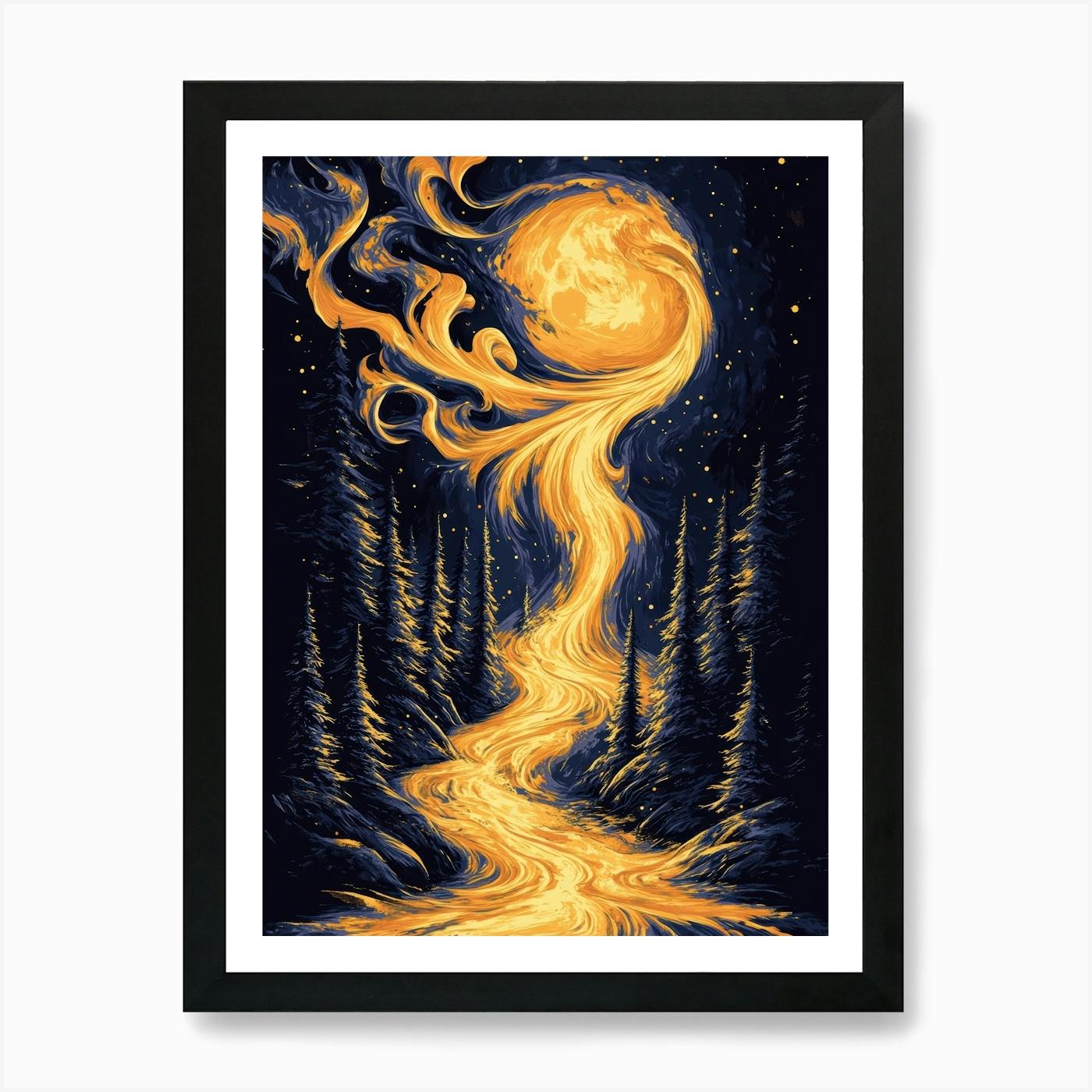 「MOON.」CLARITY ART Moon Print Moon Poster Moon Art Moon Wall Art, Full Moon