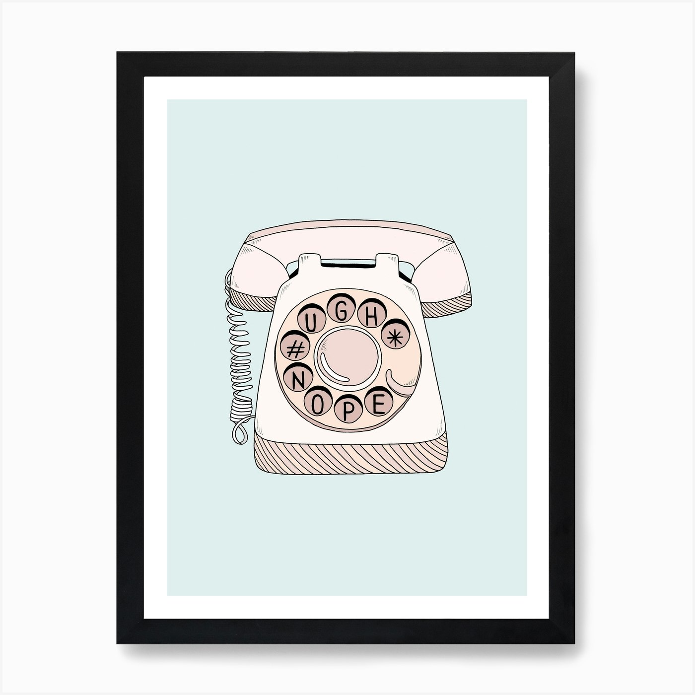 Phone Call Art Print by Barlena - Fy