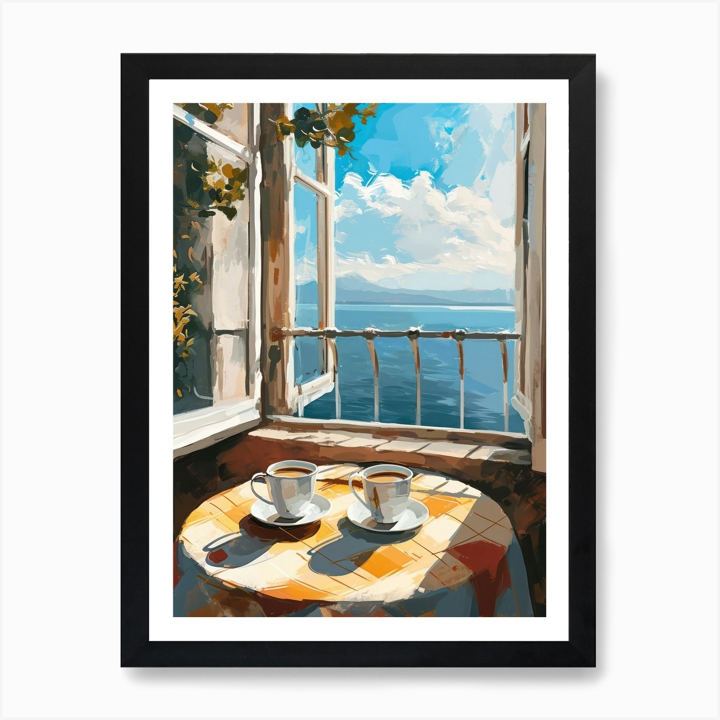Naples Espresso Made In Italy 3 Art Print by MedArt Fy