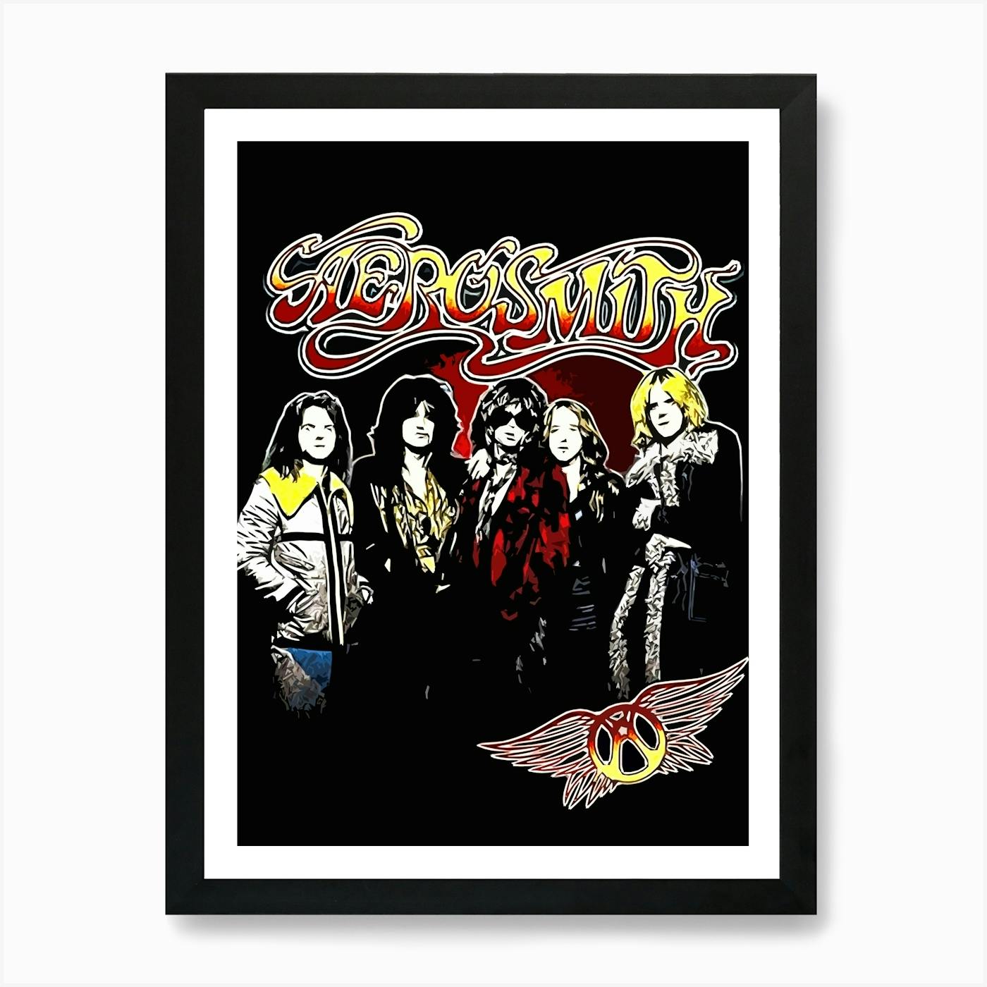 Aerosmith band music Art Print by music soul - Fy
