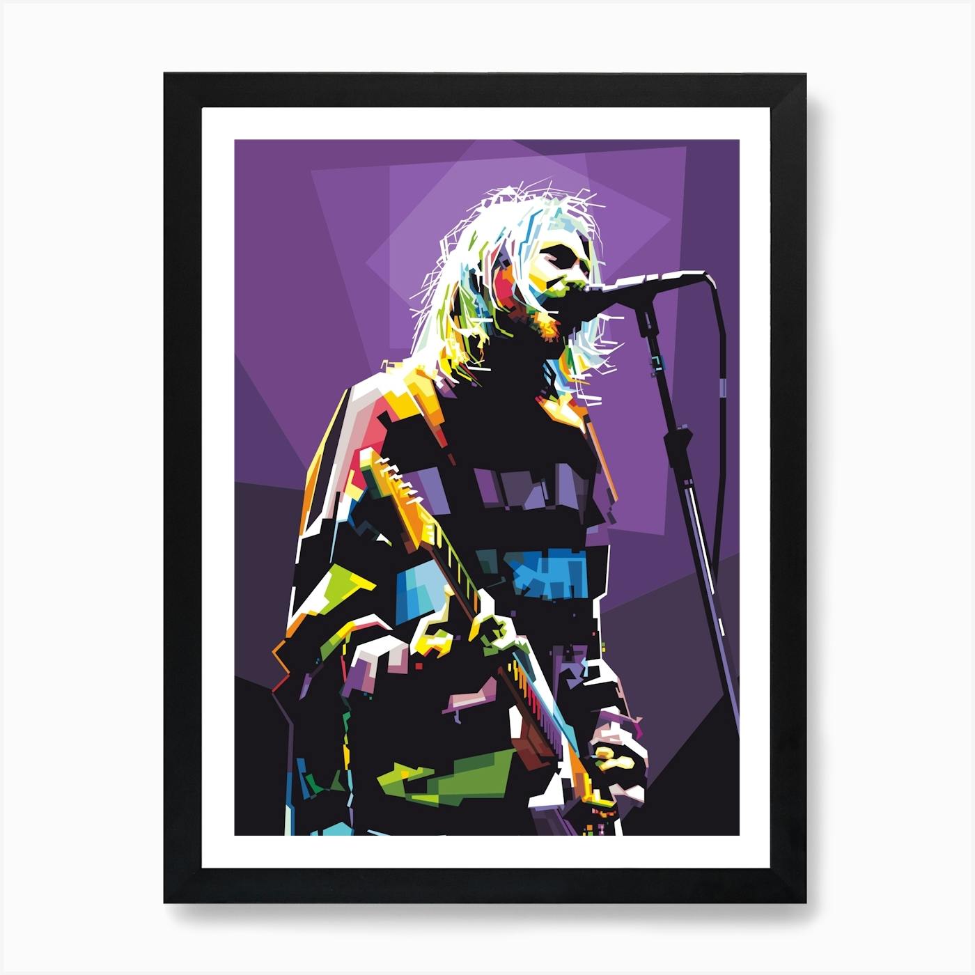 Nirvana kurt cobain 5 Art Print by music soul - Fy