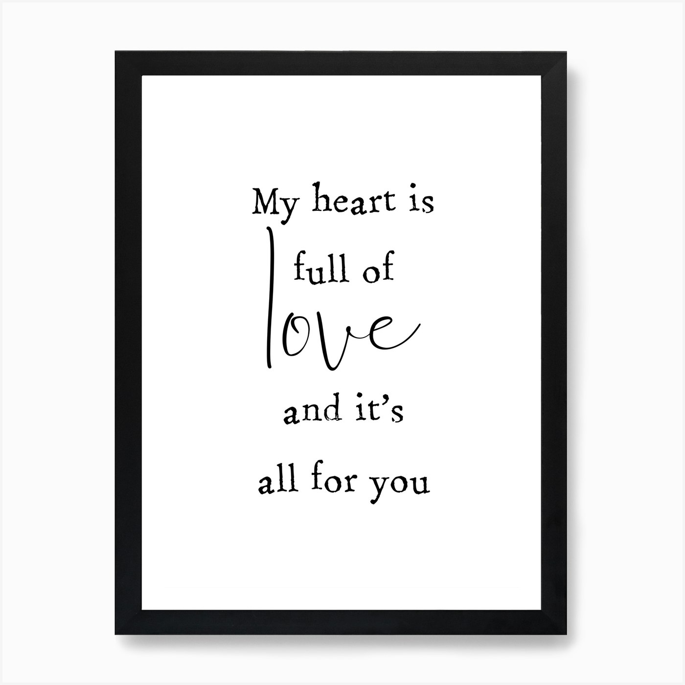 Full Of Love Art Print by The 13 Prints - Fy