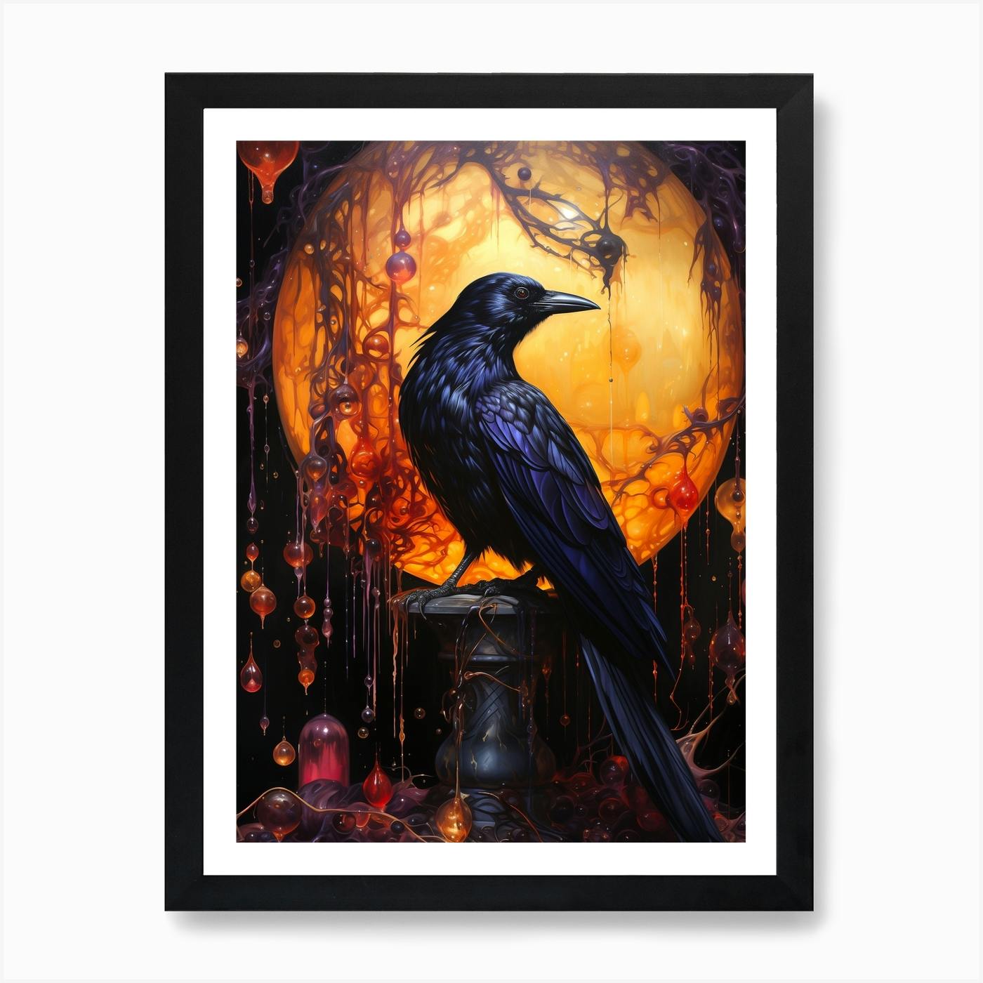 Raven Photography Premium Framed Horizontal newest Poster