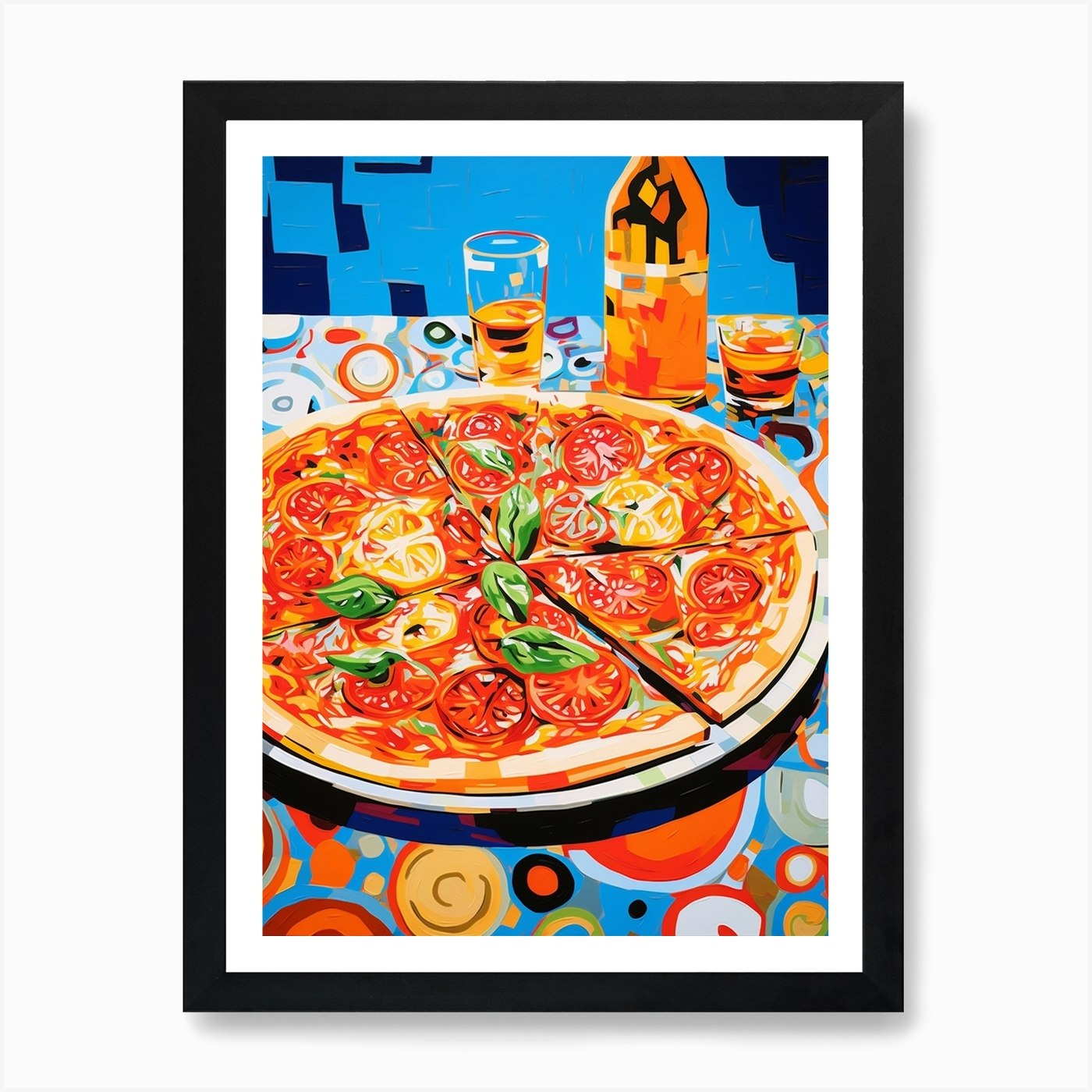 Pizza Pop Art Inspired 2 Art Print by PopArt Pals - Fy