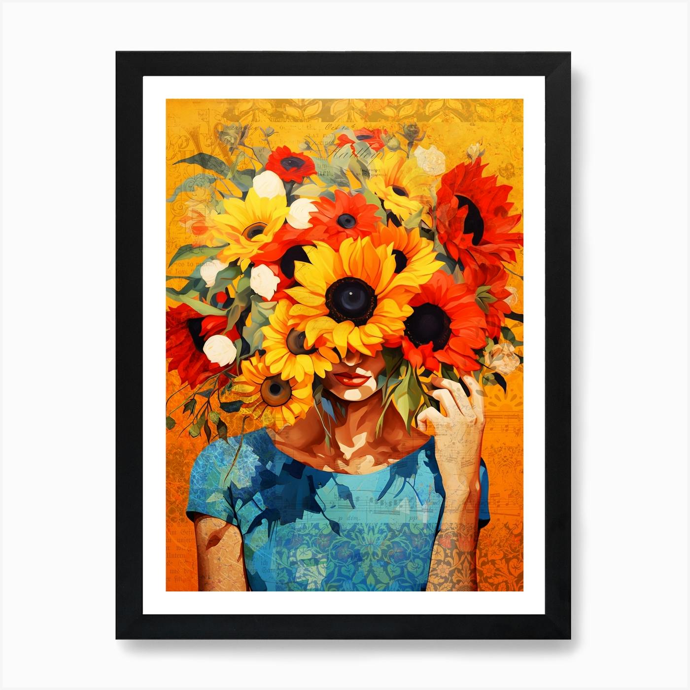 絵画｜油絵｜Sunflowers｜ひまわり｜Interior art