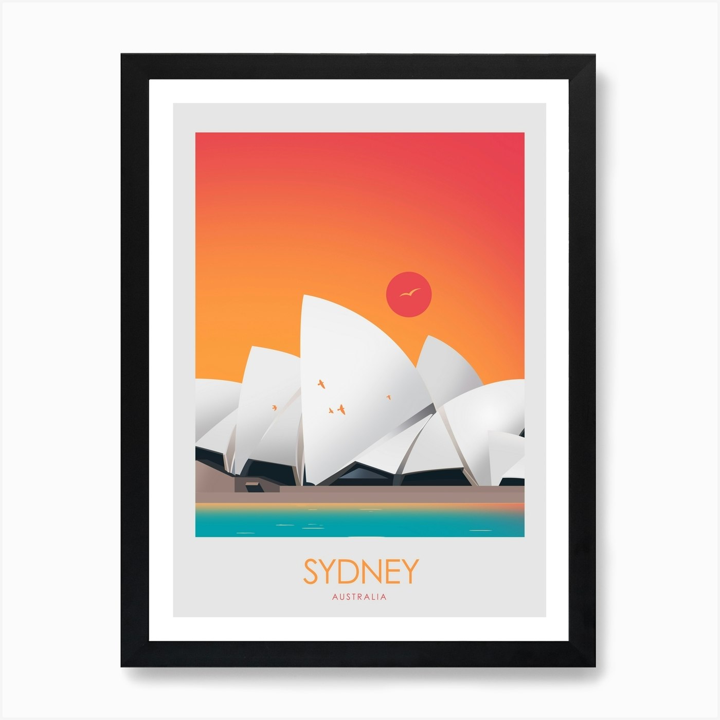 Sydney Australia Art Print by Studio Inception - Fy