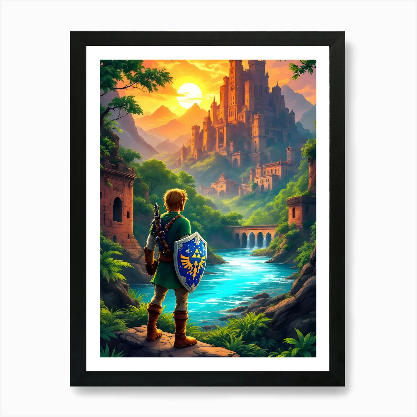 絵画 Zeldam SR2000 #001 The Legend of Zelda Breath of the Wild Master Works Art Book