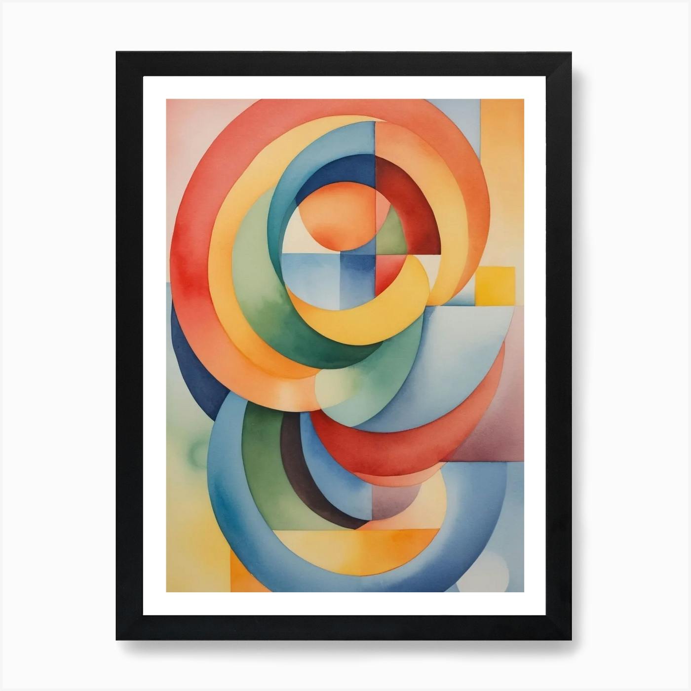 Spinning Wheel Abstract Watercolor Painting Art Print By Lacaim Fy   Fd5ec892 4922 4775 9514 132274ce3d67 