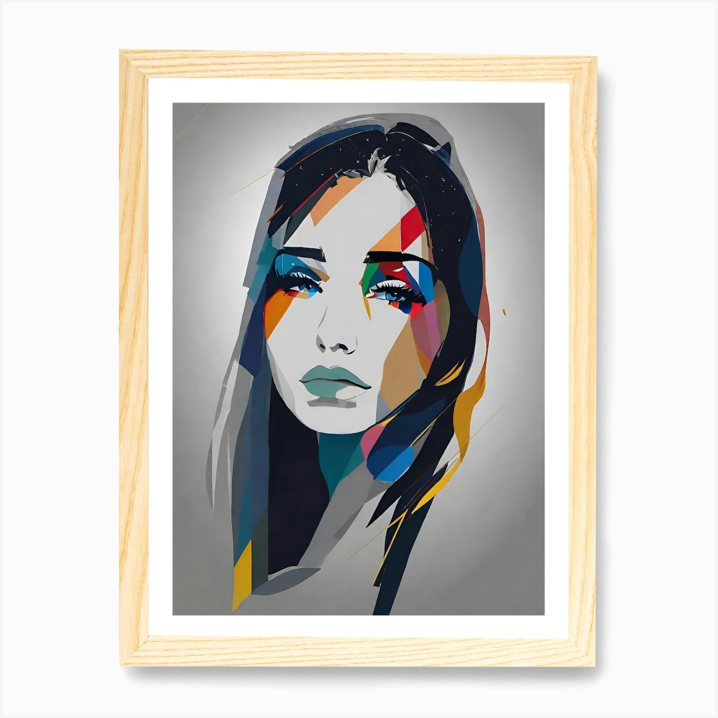 Robin Fly Abstract Woman Portrait by Aleksandr Mihaltchuk, Contemporary Art, Signed Reproduction, Large Wall Metal cheapest Art Print