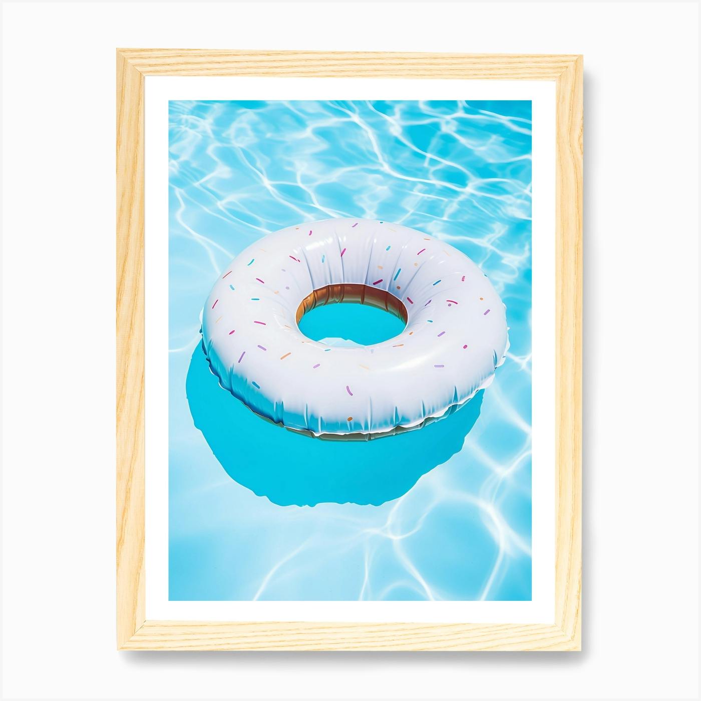 Original Donut Pool Float newest Acrylic Painting