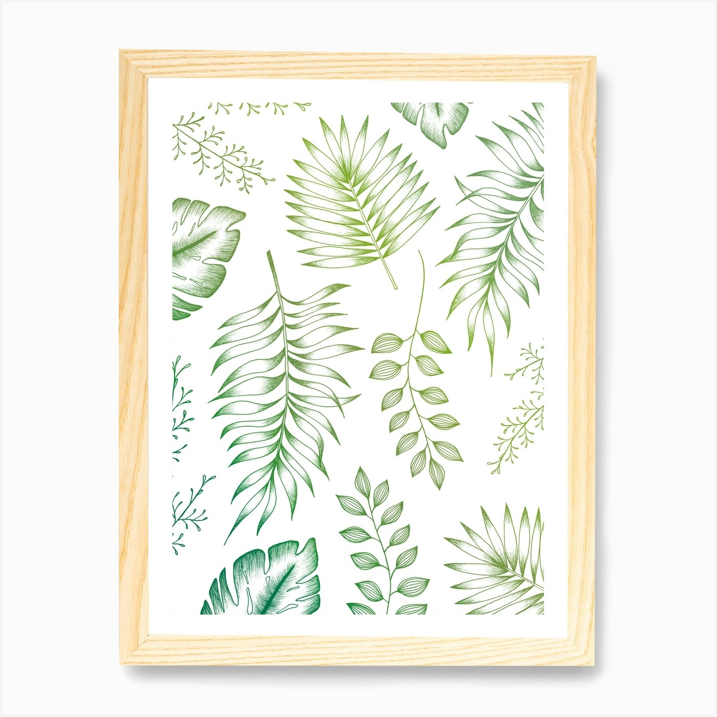 Tropical Leaves Art Print by Barlena - Fy