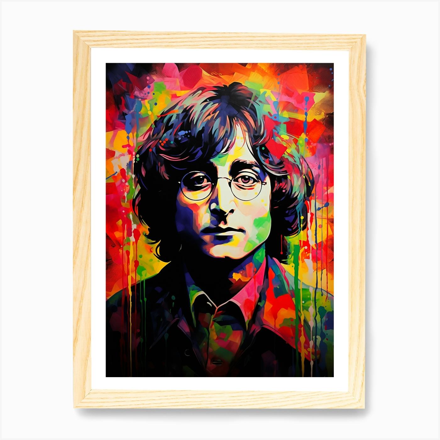 The Beatles John Lennon - Modern Painting Art fashion canvas print