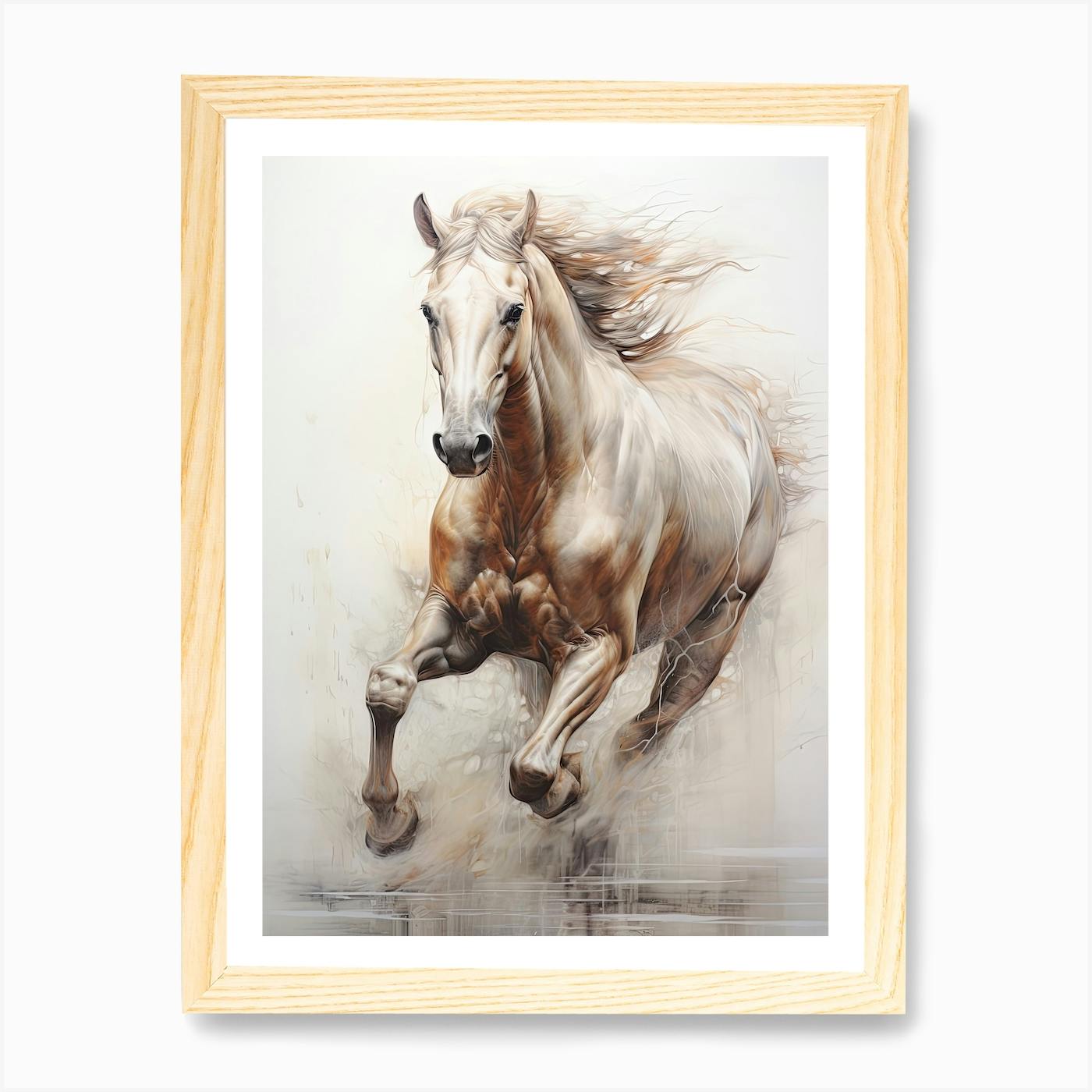 Horse with blanket - hotsell painting on wood