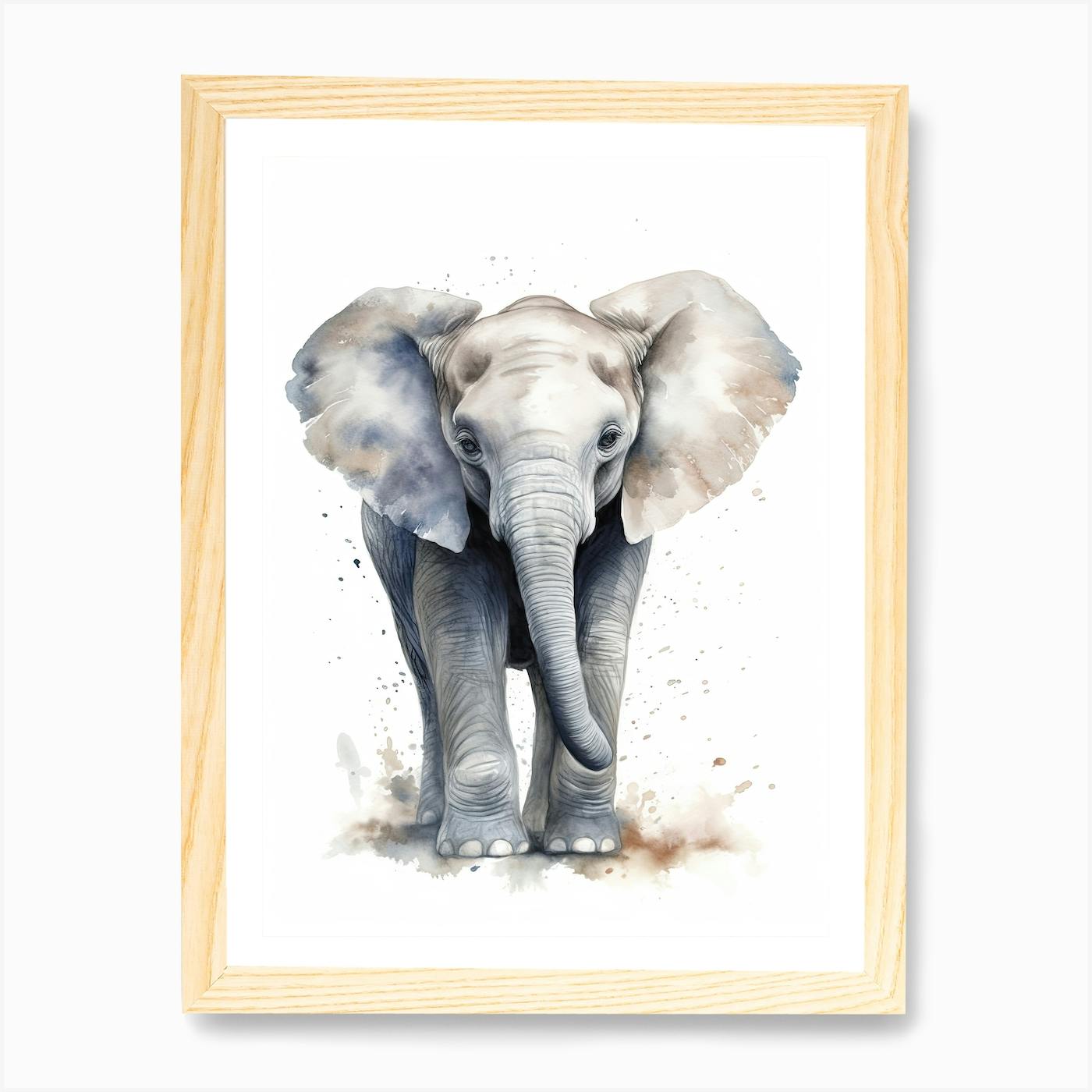 Elephant painting for nursery cheap