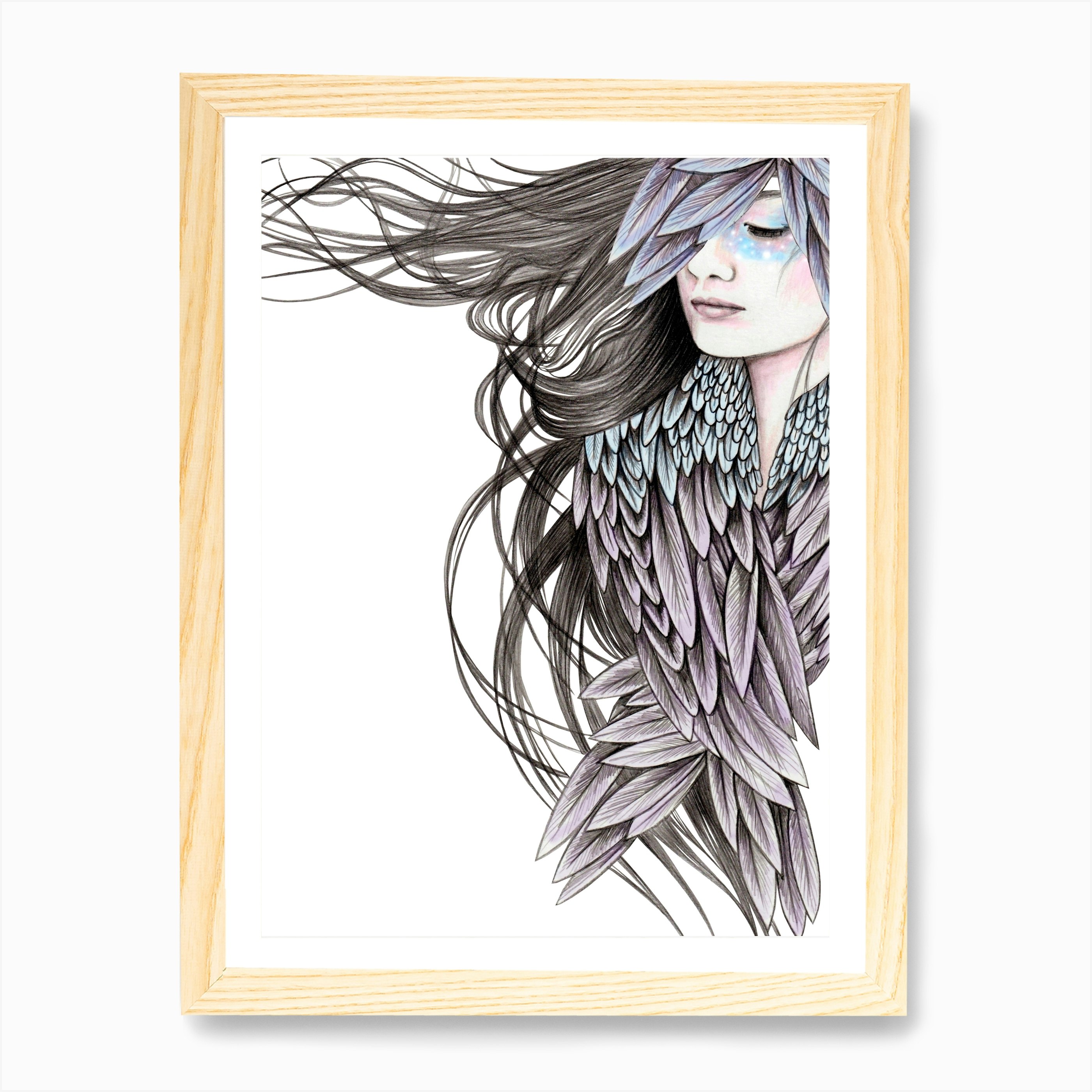 Raven Wings Art Print by Andrea Hrnjak - Fy