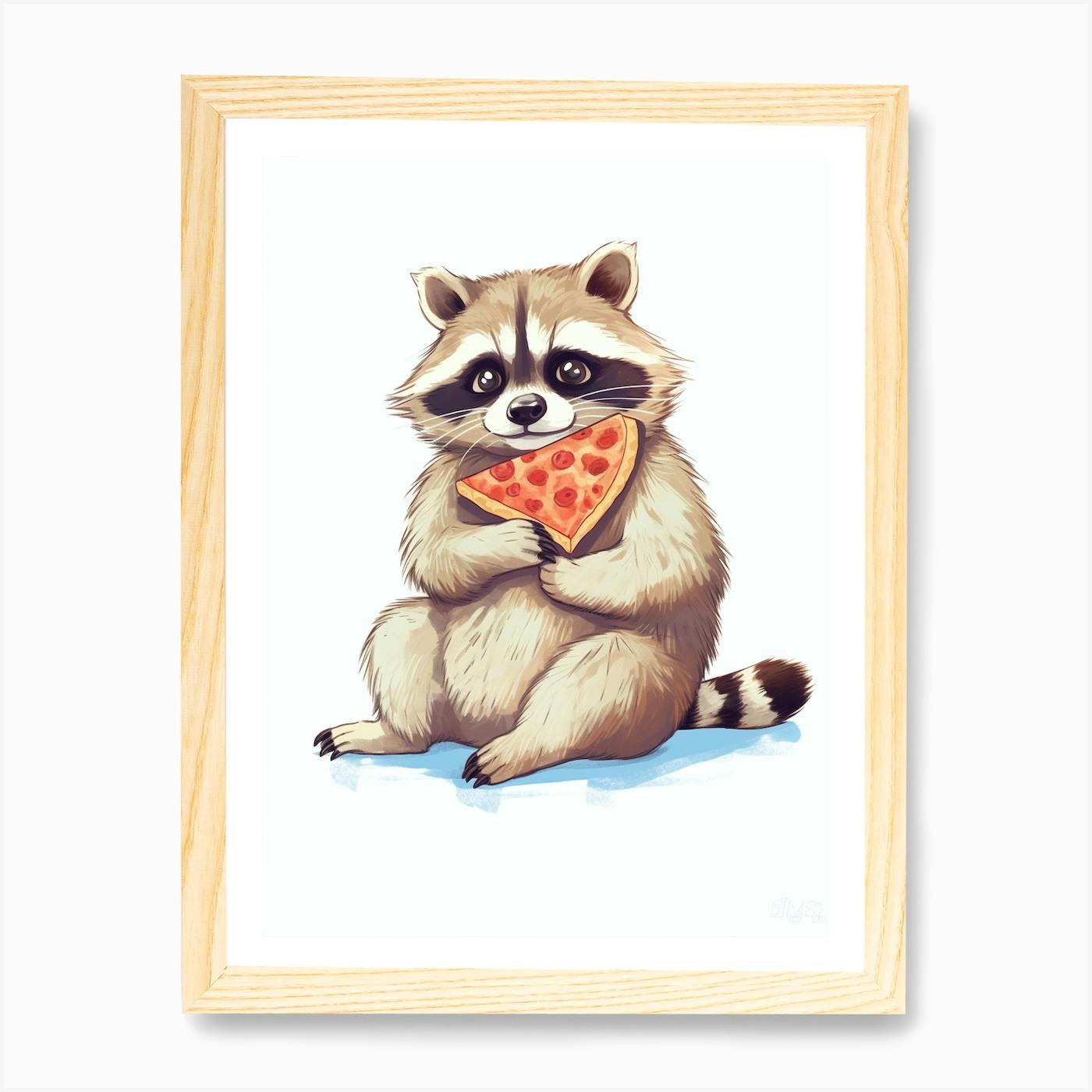 Raccoon sold A3 Riso Print