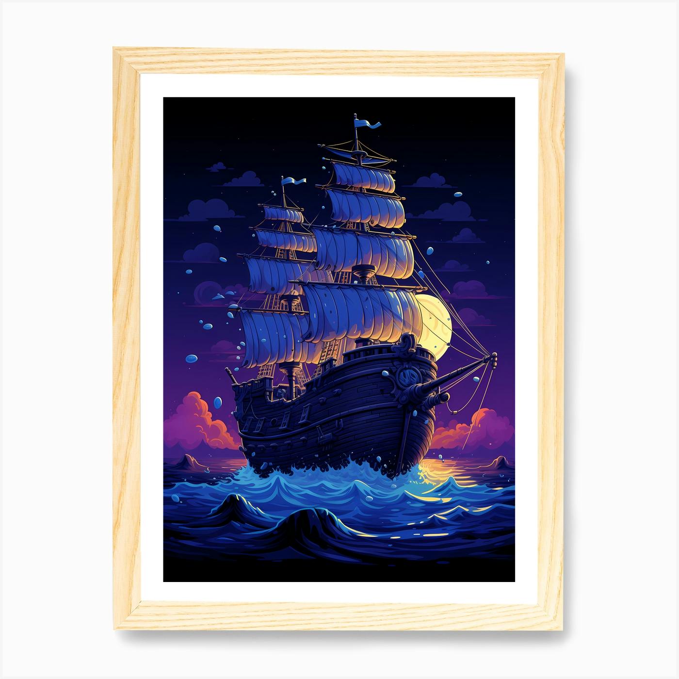 Pirate Ship In The Sea 1 Art Print Pirate Ship In The Sea 1 Art Print