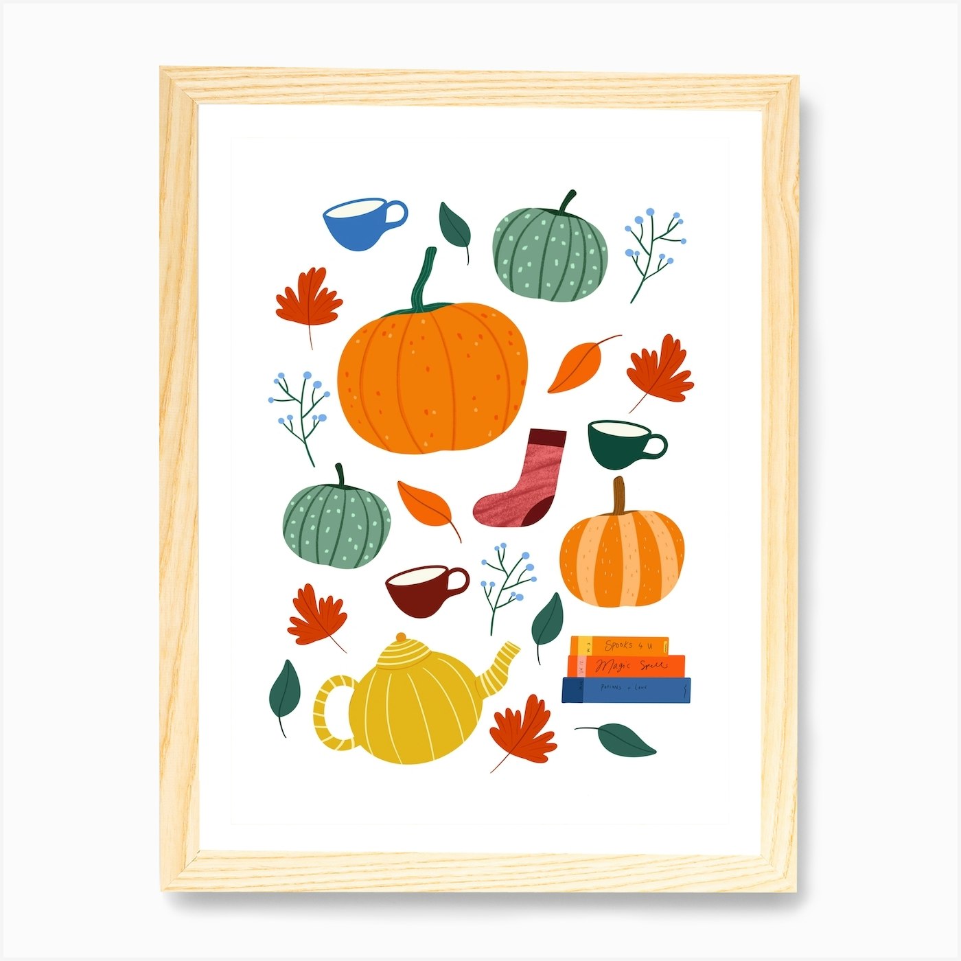 Autumn Vibes Art Print by Niamh Illustrates - Fy