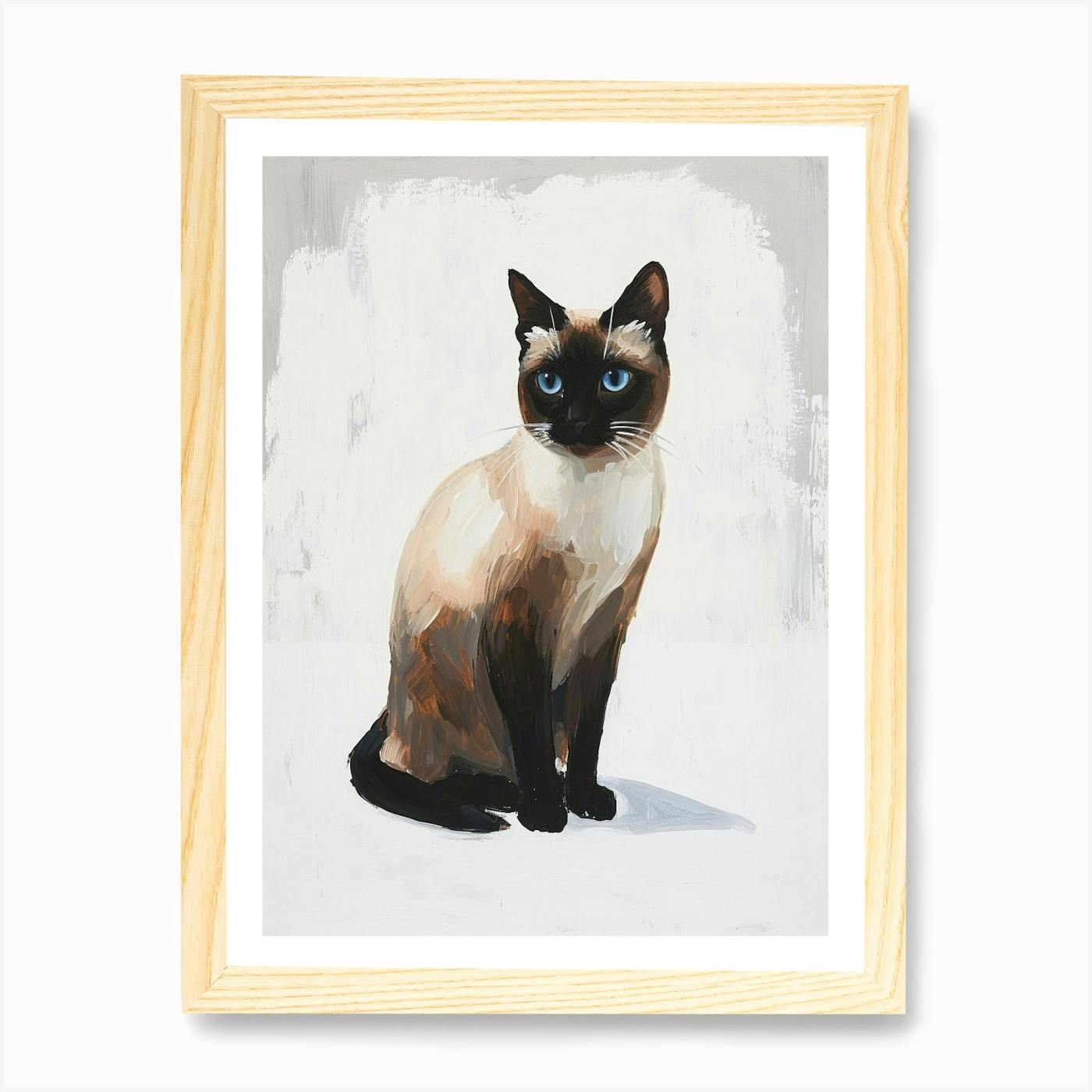 Ballerina Cat Painting Siamese Cat Ballet Dancer Cat Fantasy Cat Art Limited Editon Canvas store Giclee Art Print 11x14 Cat Lovers Art