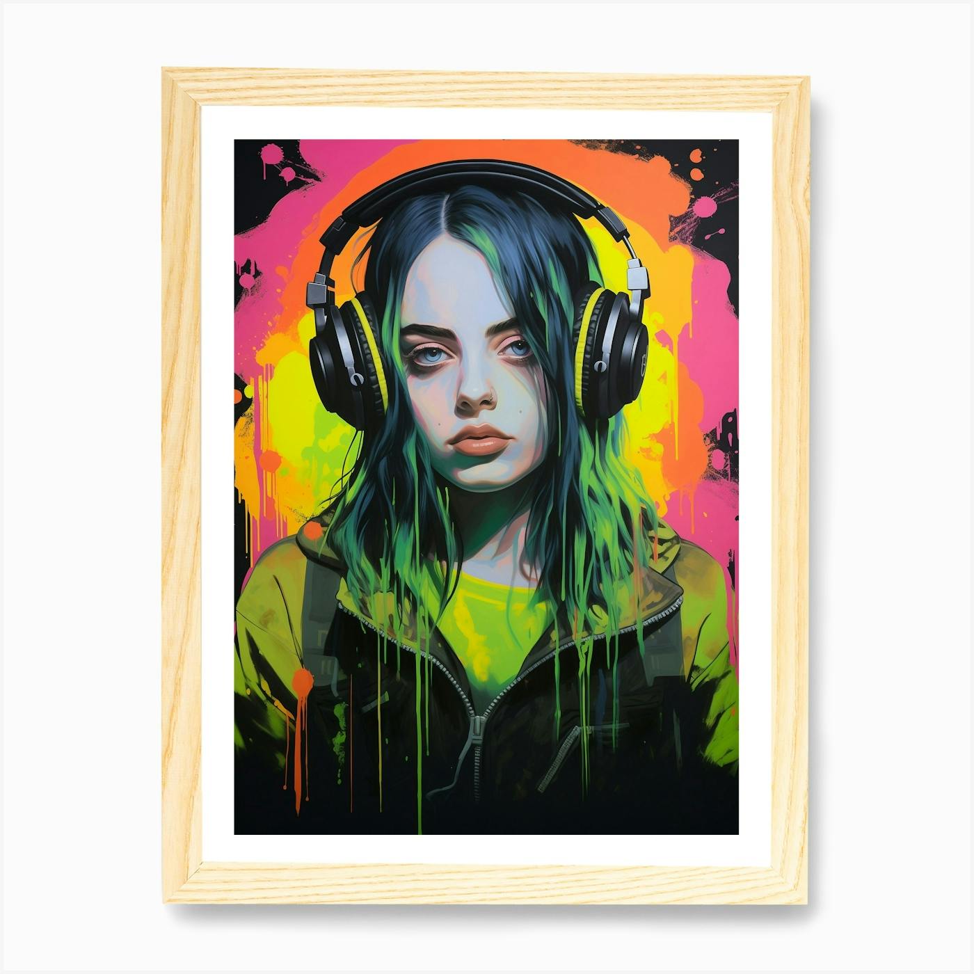 Billie Eilish Singer 11x14” Posters Prints on Canvas Unframed store