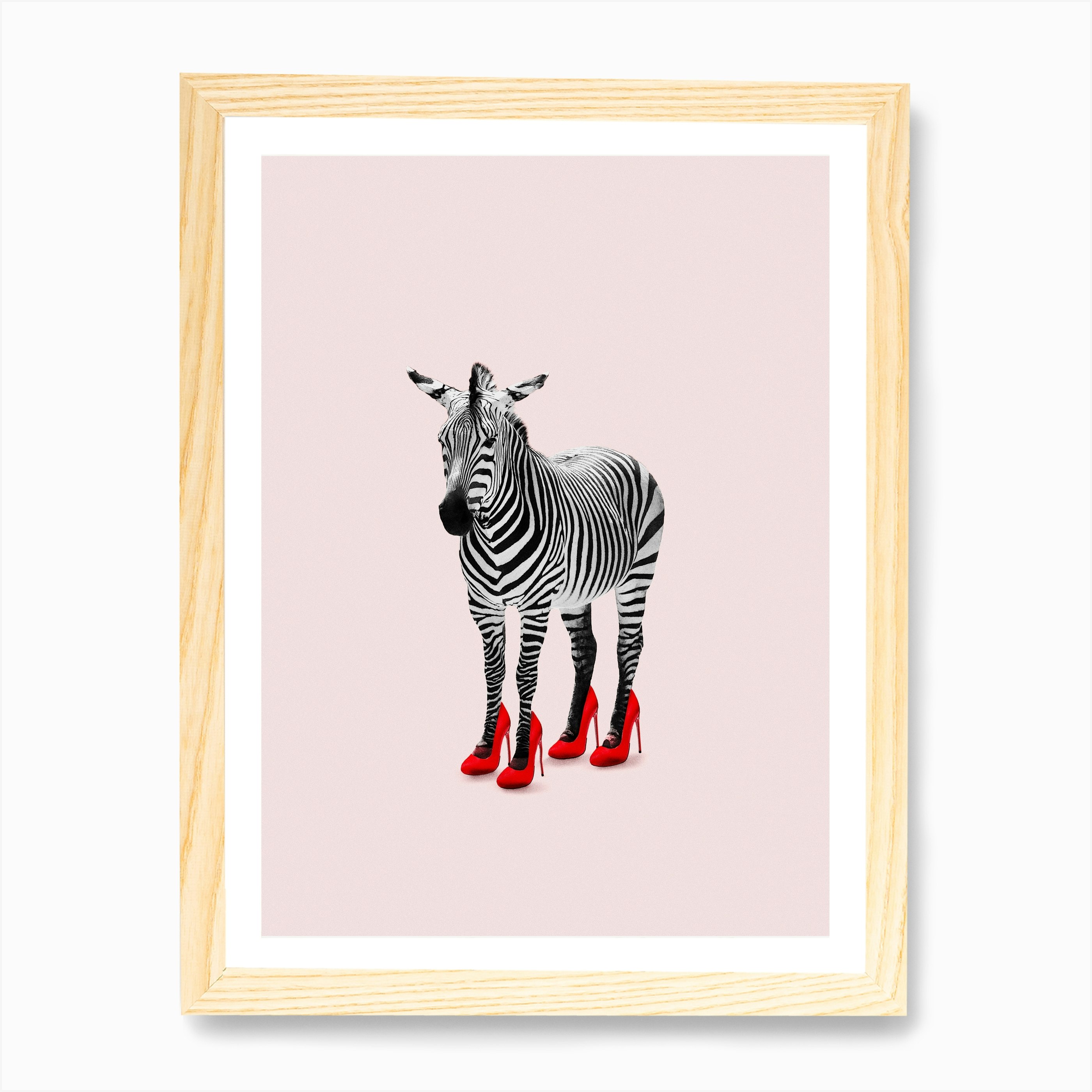 Zebra Heels Art Print by Jonas Loose - Fy