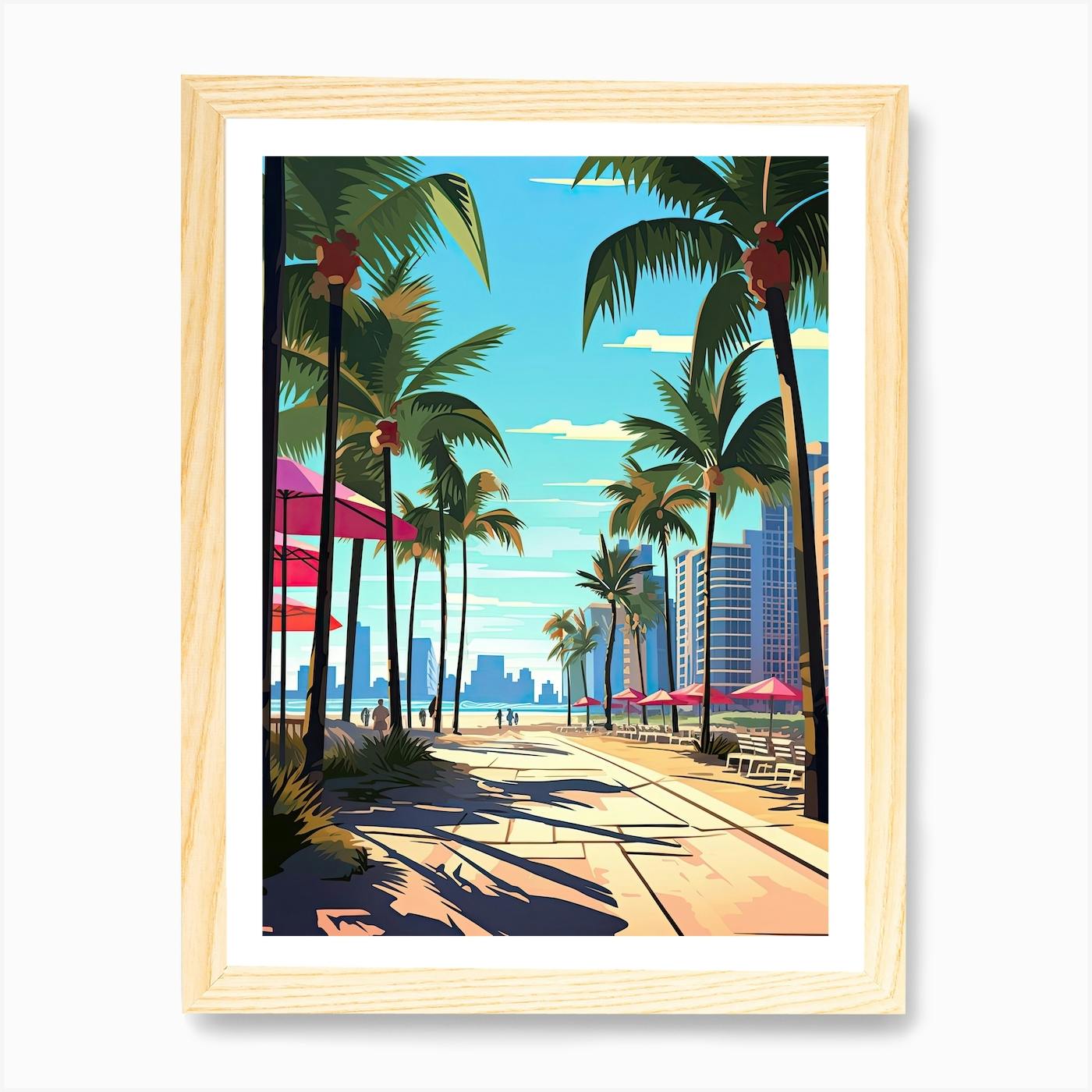 ‘SADPALM’ Artistic Print Poster LIMITED EDITION shops Miami Beach