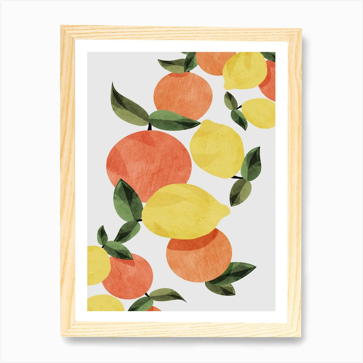 Oranges And Lemons Art Print by Dan Hobday Art - Fy