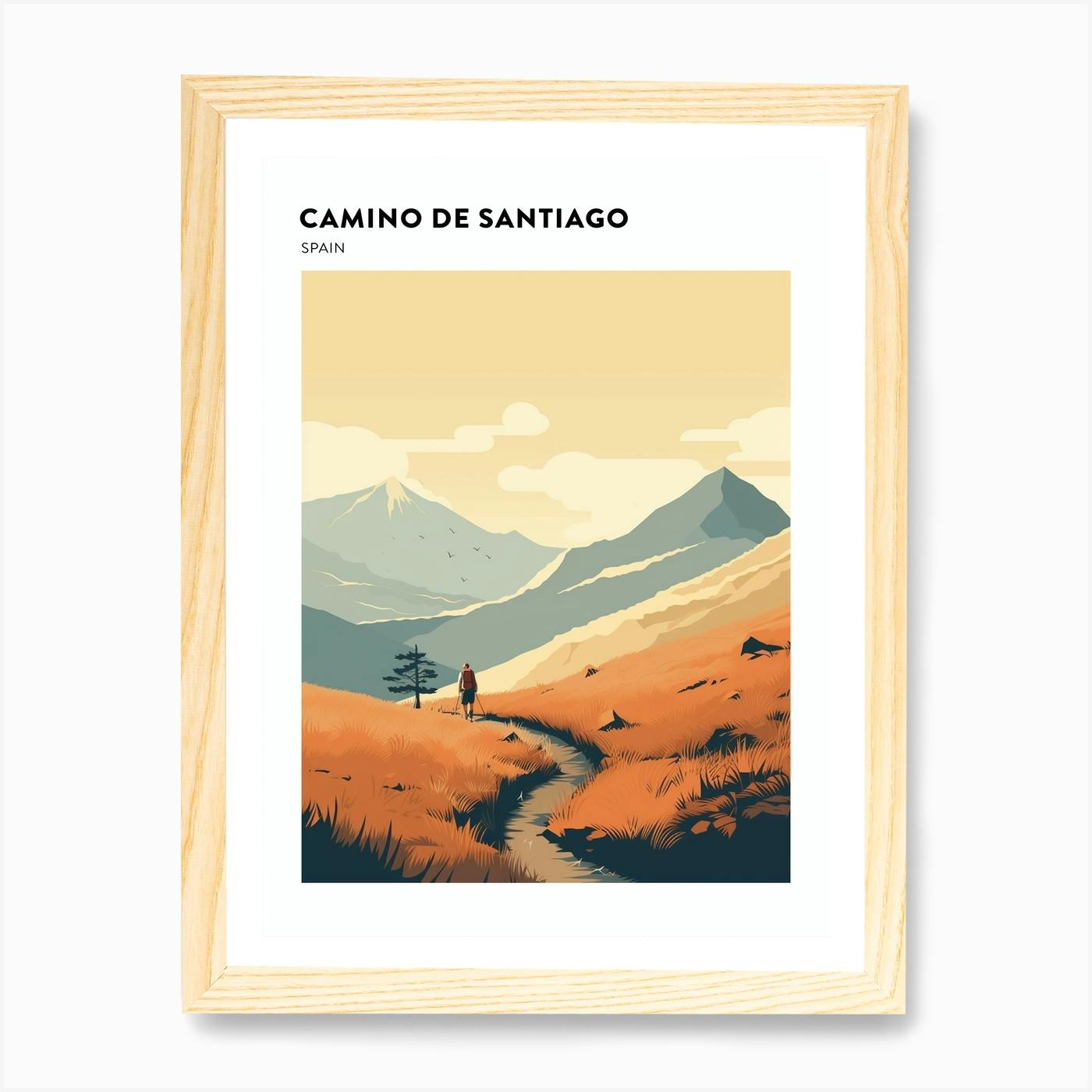 Camino Francés Trail hot - Fine Art Print