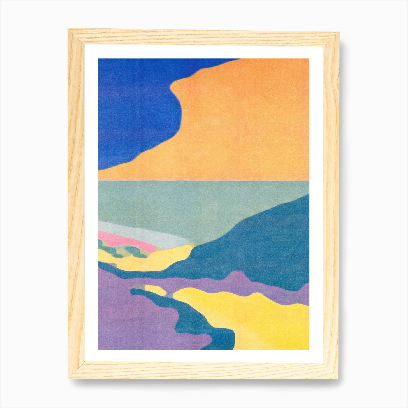 Green Sea Art Print by Louie IsaamanJones Fy