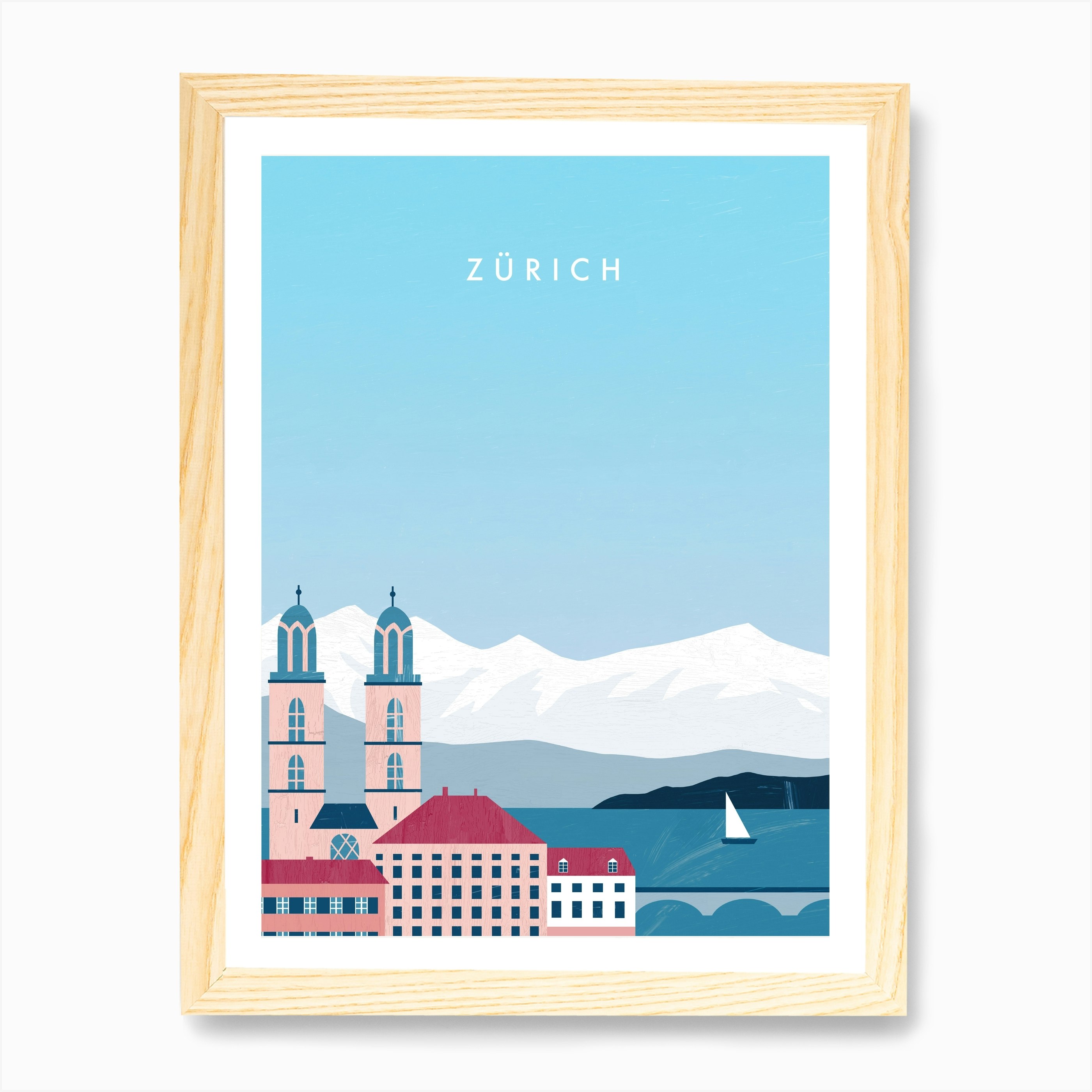 Zürich Art Print by Katinka Reinke - Fy