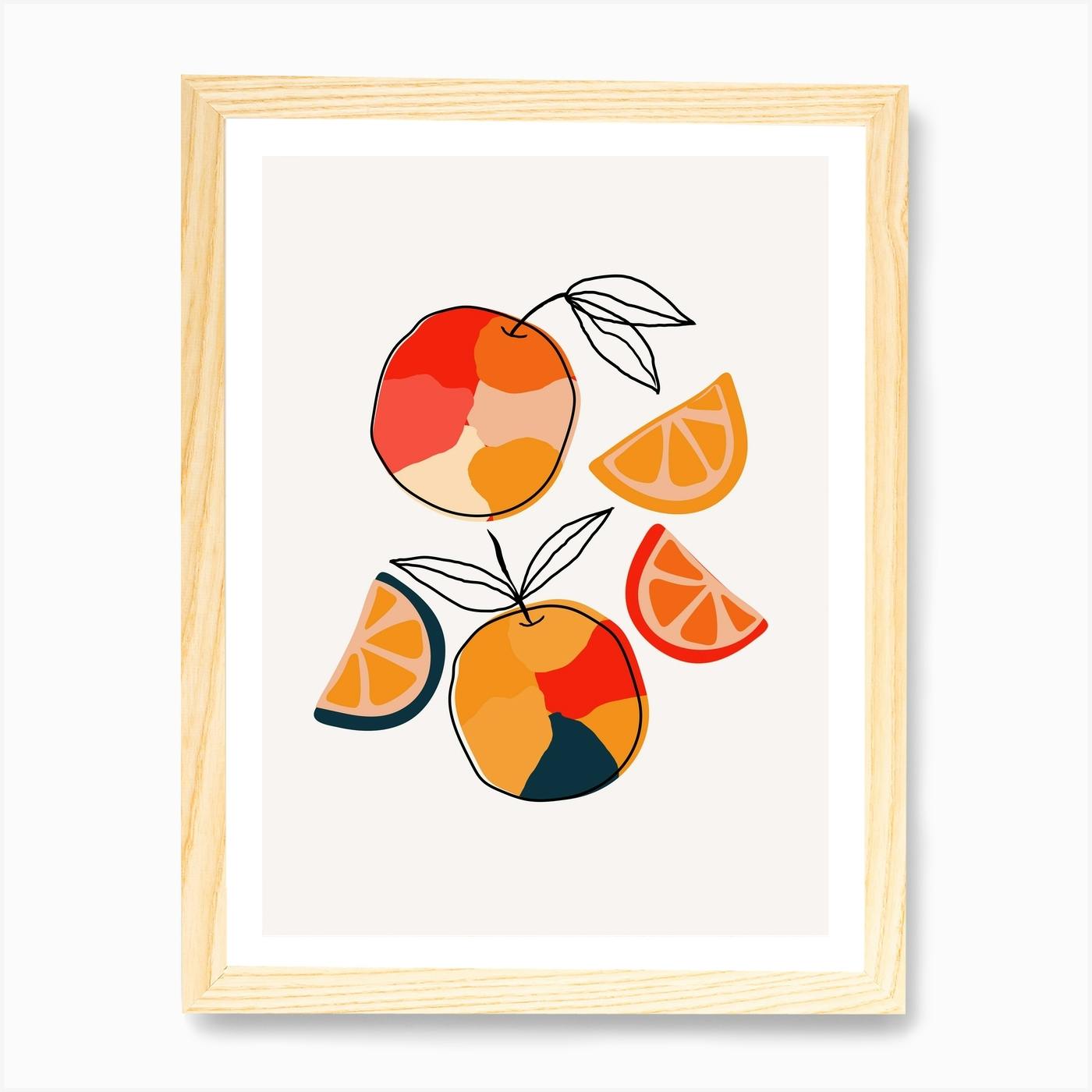 Juicy Citrus Art Print by Oris Eddu Fy