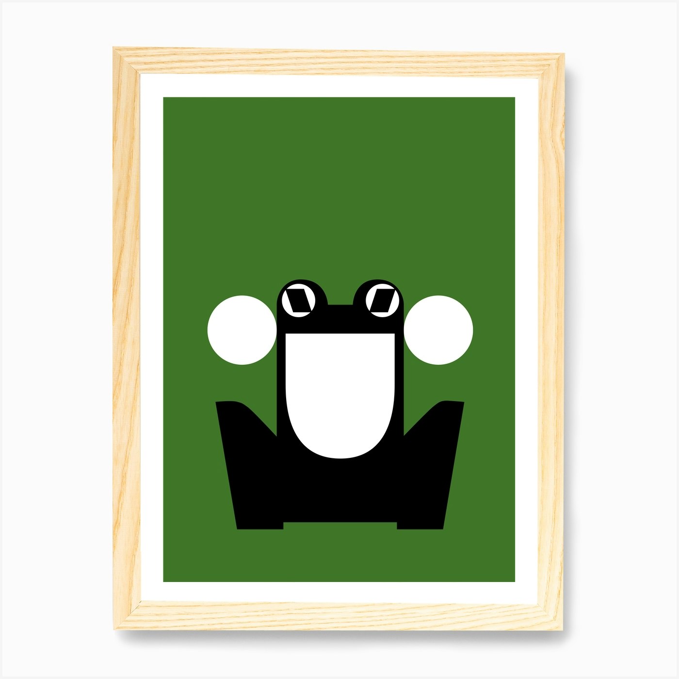 Abstract Frog Green Art Print by Print Now - Riot Later - Fy