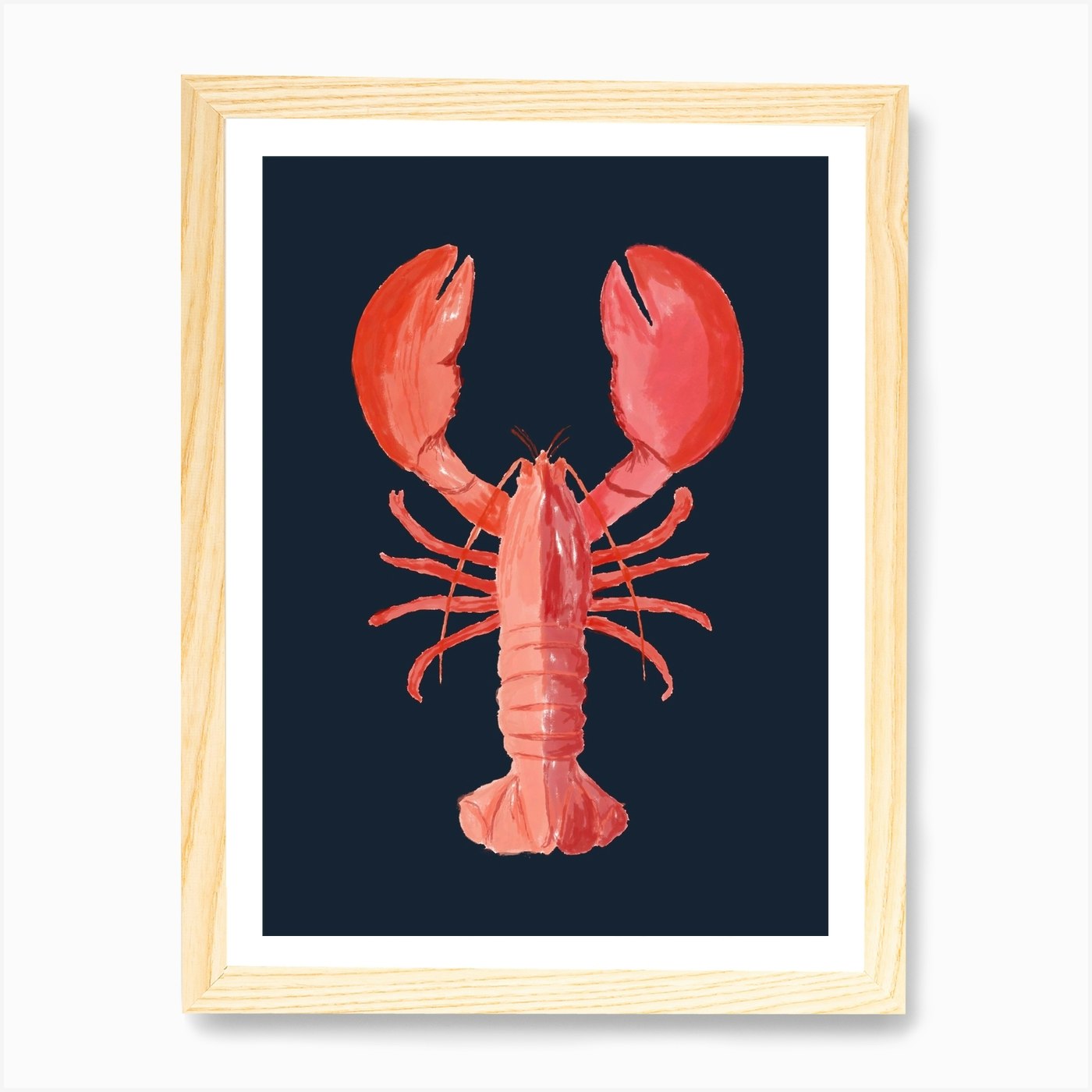 Lobster Art Print by Millennial Menu - Fy