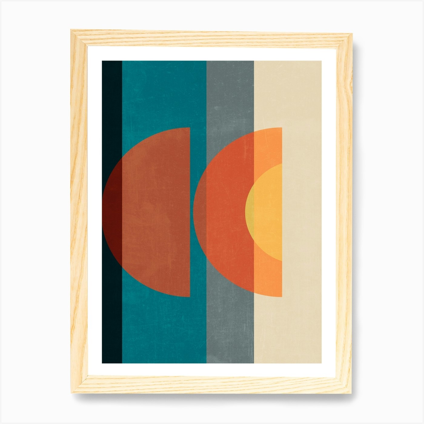 Mid Century Abstract Retros B Canvas Print by Print Punk Studio - Fy