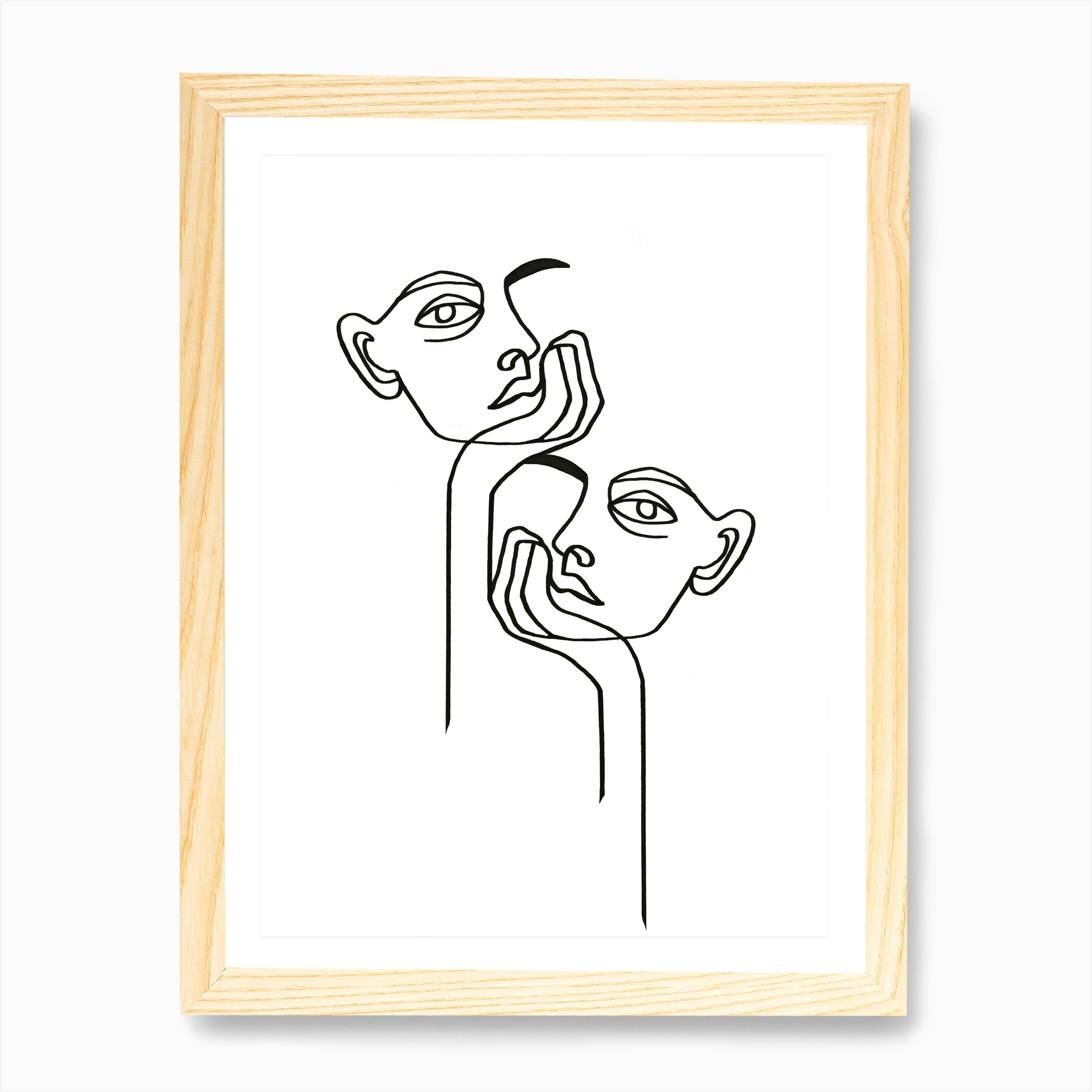 Boredom Line Art Print by Julia Hariri - Fy