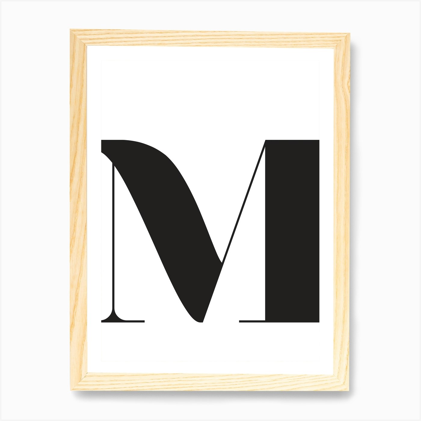 M Initial Art Print by Girl Visual - Fy