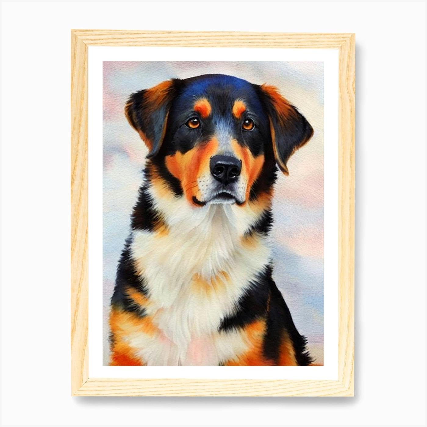 Beauceron dog art trendier print of