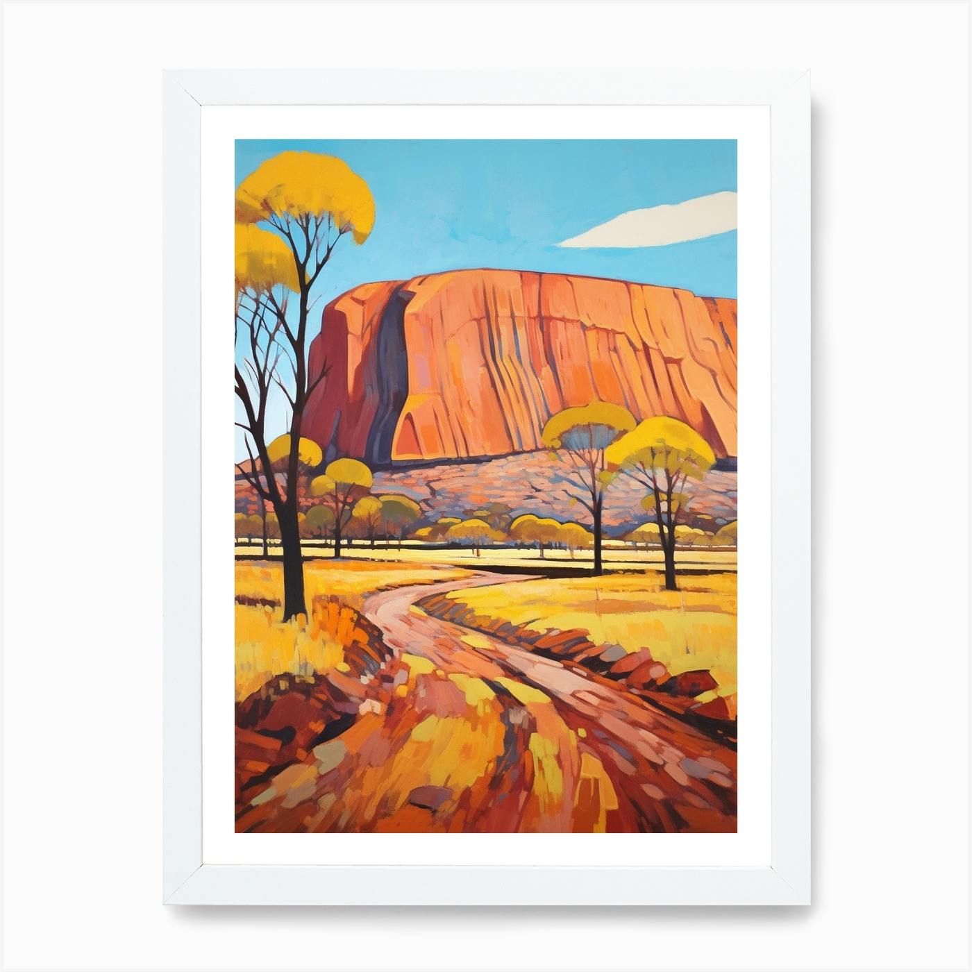 Desert Heart, Uluru, good Australia. Original Photograph Canvas Wall Art Print. 60cm x 40cm.