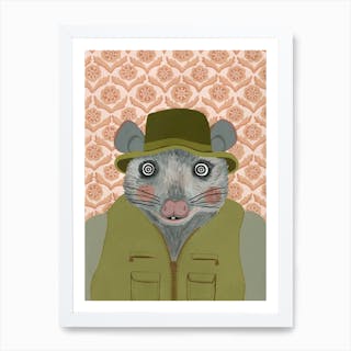 Fantastic Mr Fox Possum Art Print by Evgeniya Skubina Art - Fy