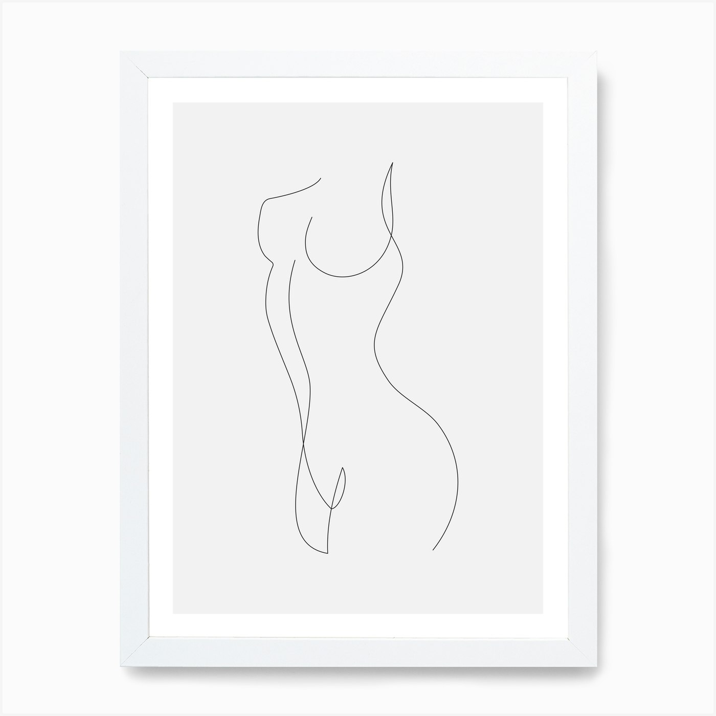 Minimalist Art Feminine Body Art Print by Paloma Chiara - Fy