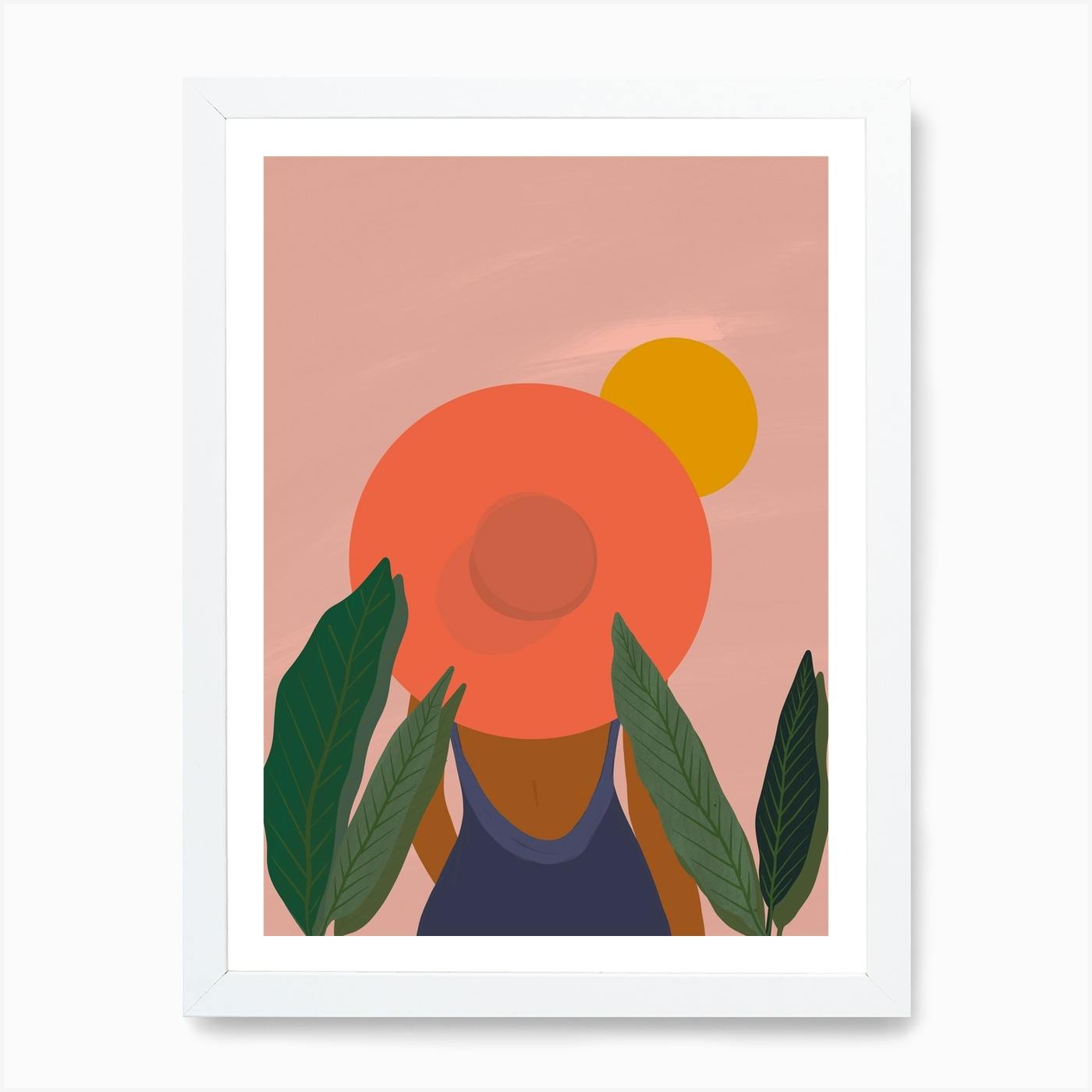 Tropical Girl Art Print by Oris Eddu Fy