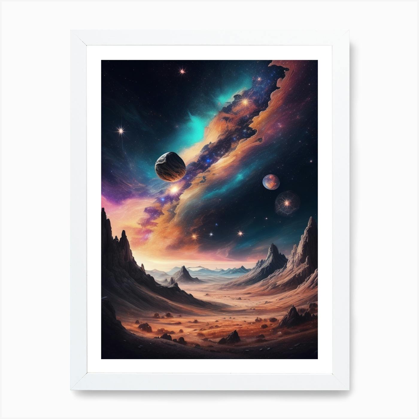 Space Art with Nebula and Sunrise. store 24