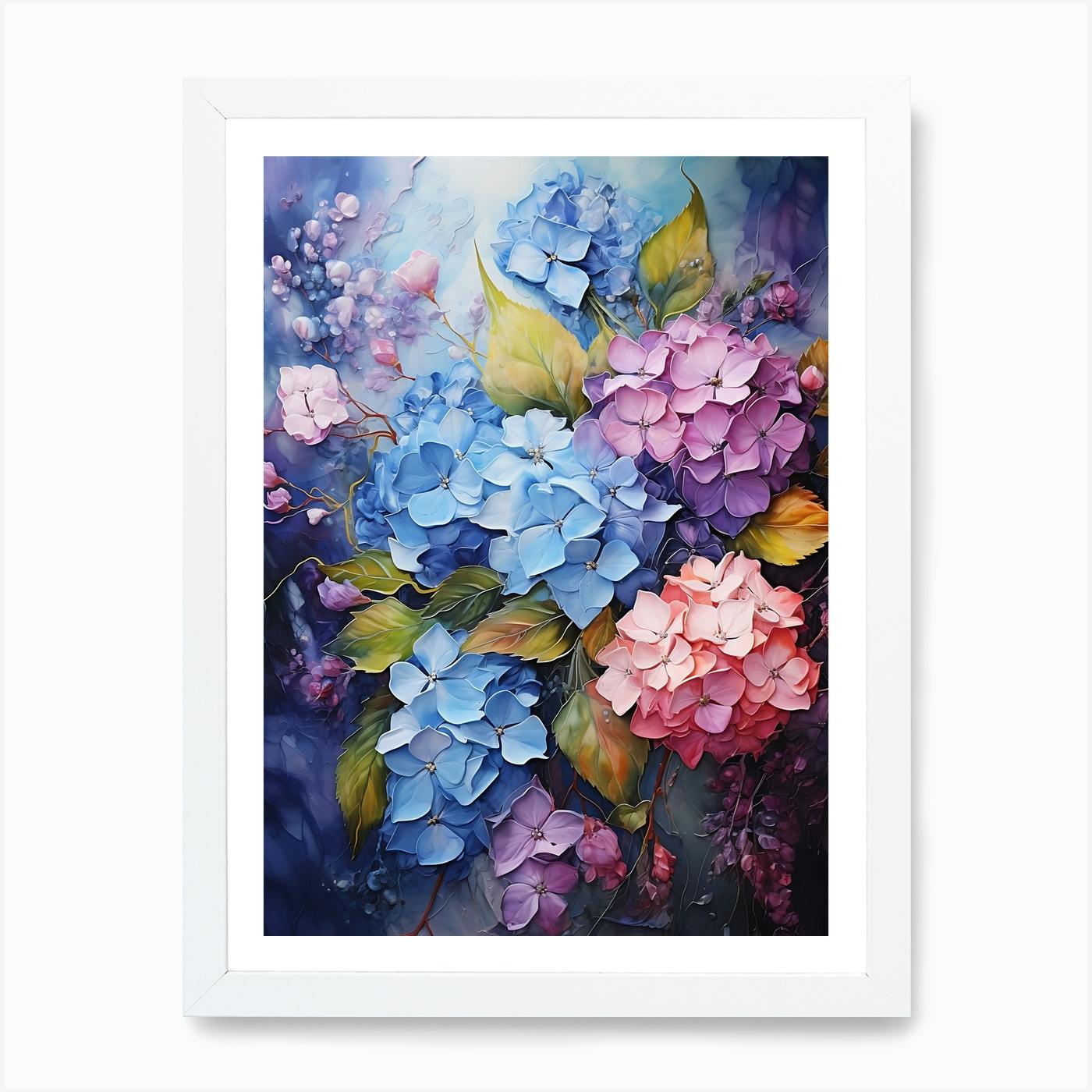 Hydrangea offers flowers. Fine Art print, Flower Painting, Botanical Art, Watercolour Painting, Illustration, Wall Decor, Birthday gift