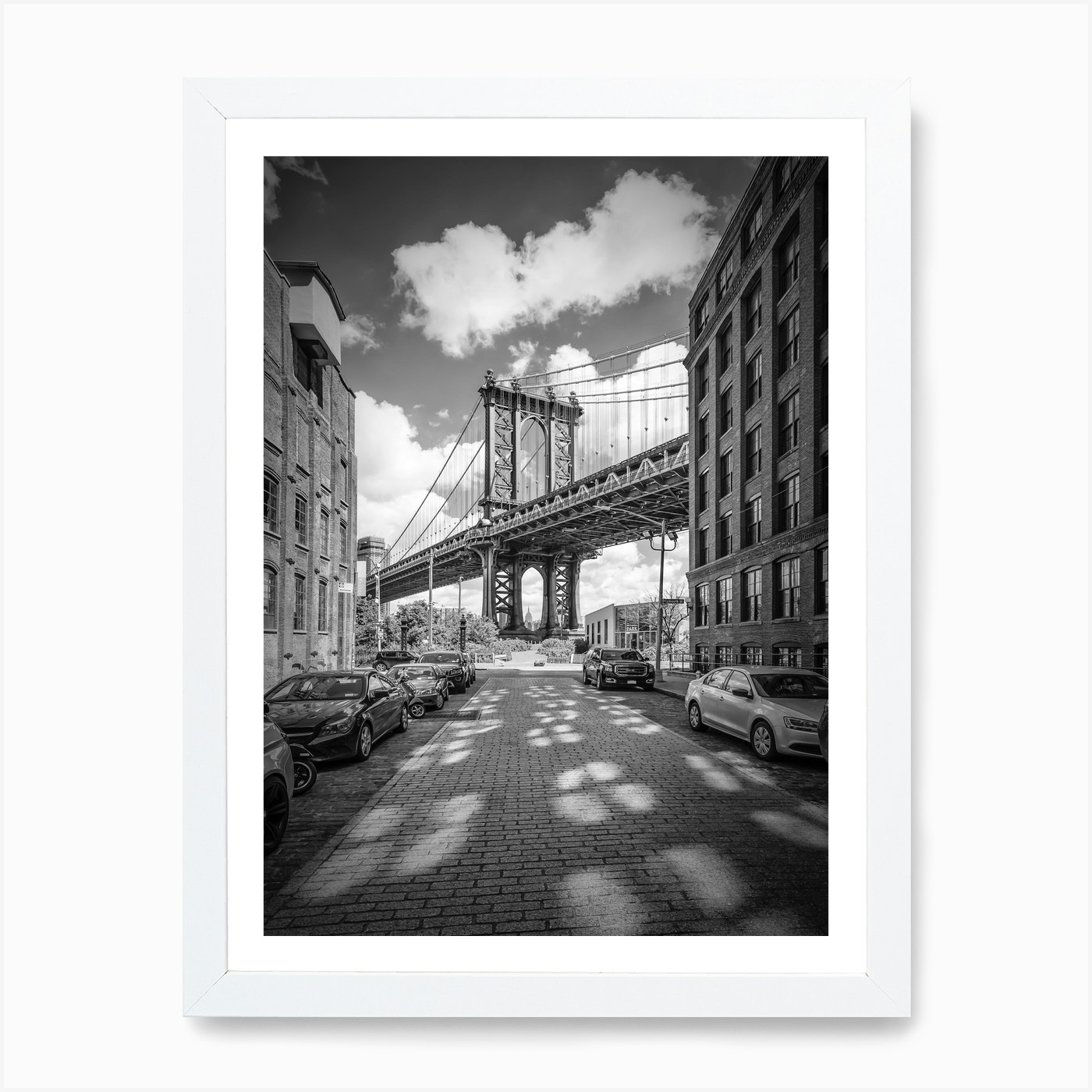 New York City Manhattan Bridge Art Print by Melanie Viola - Fy