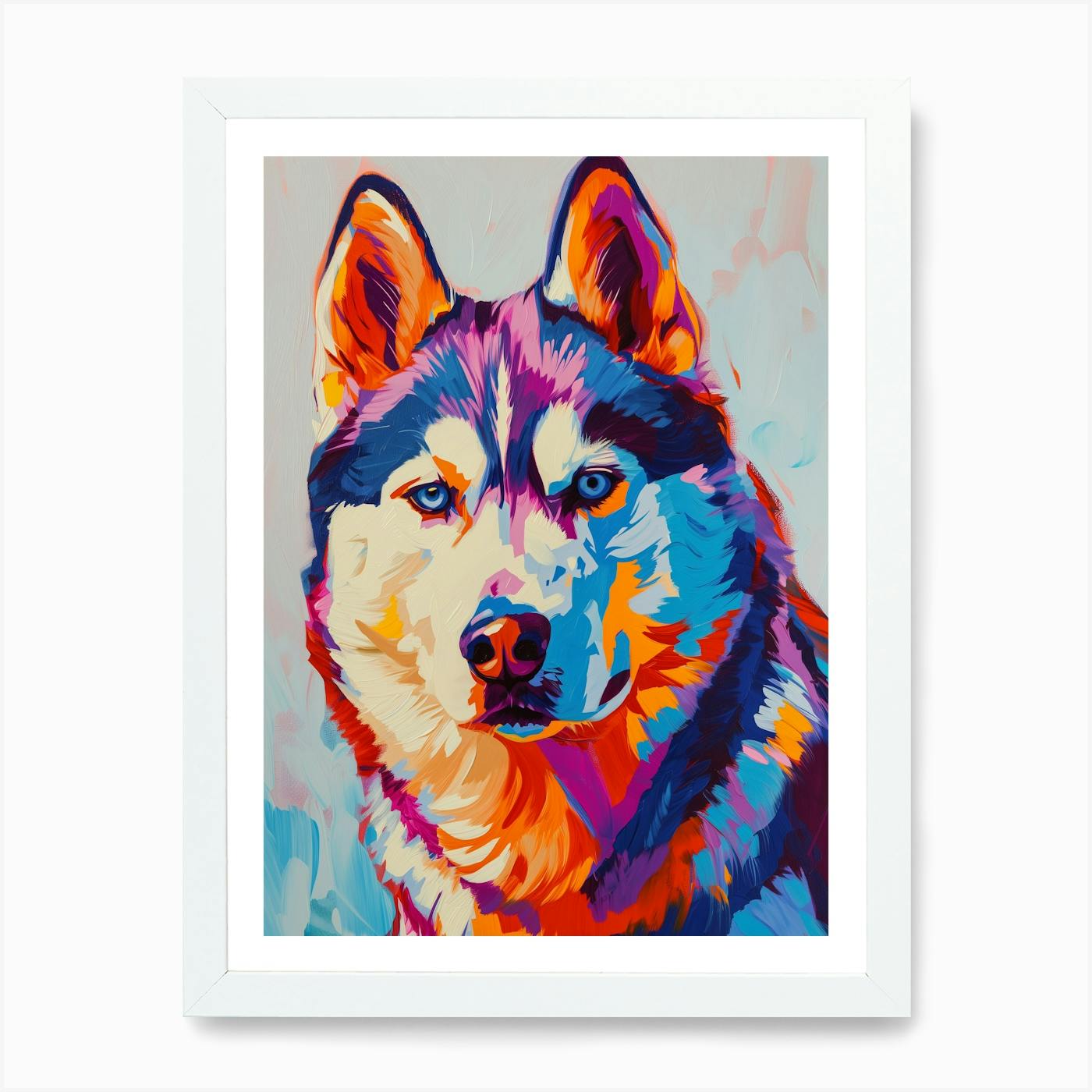 ARTCANVAS hotsell Siberian Husky Dog Breed Pop Art Canvas Art Print