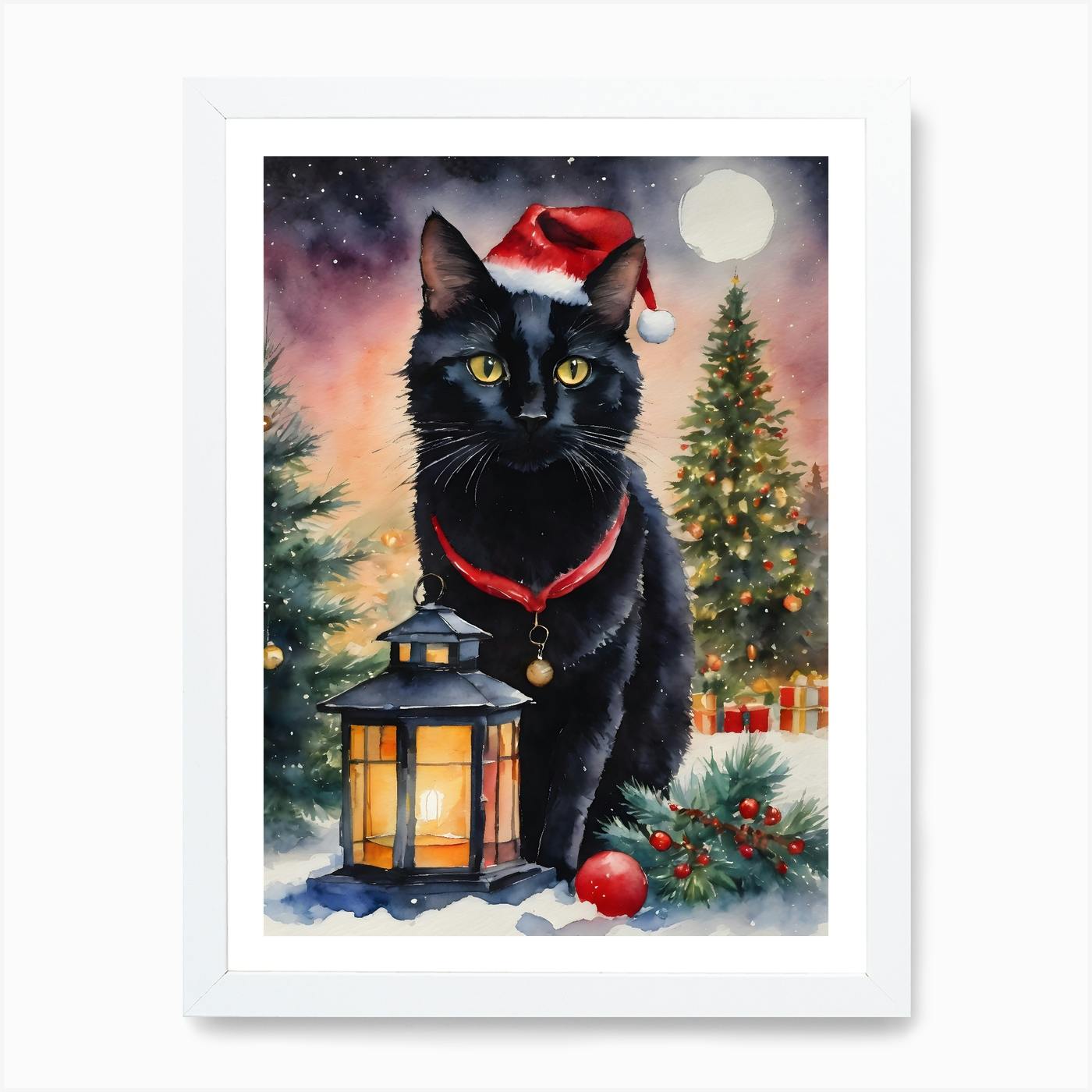 Black cat xmas tree sales
