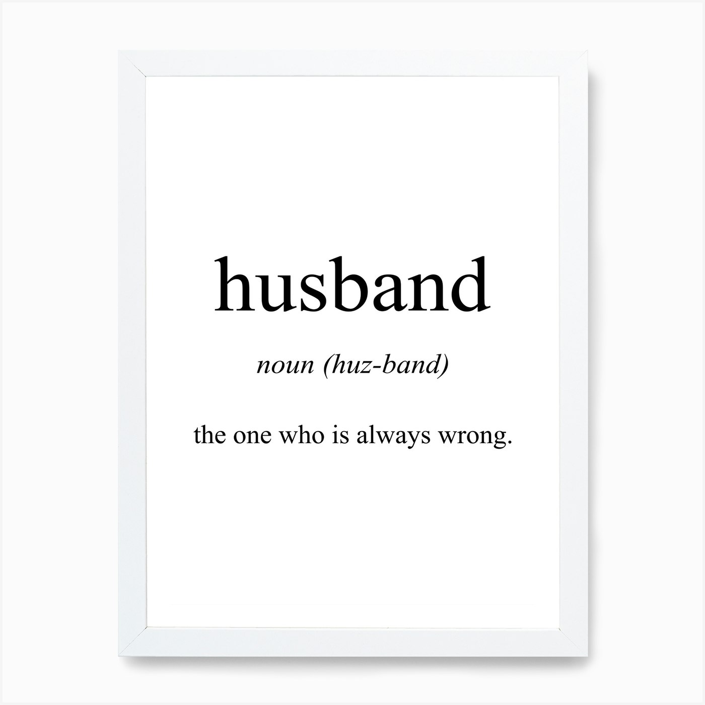 Husband Meaning Art Print By Pixy Paper Fy