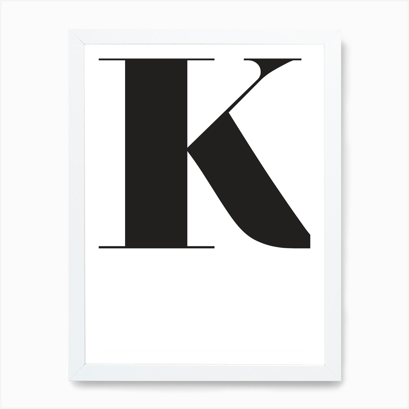 K Initial Art Print by Girl Visual - Fy