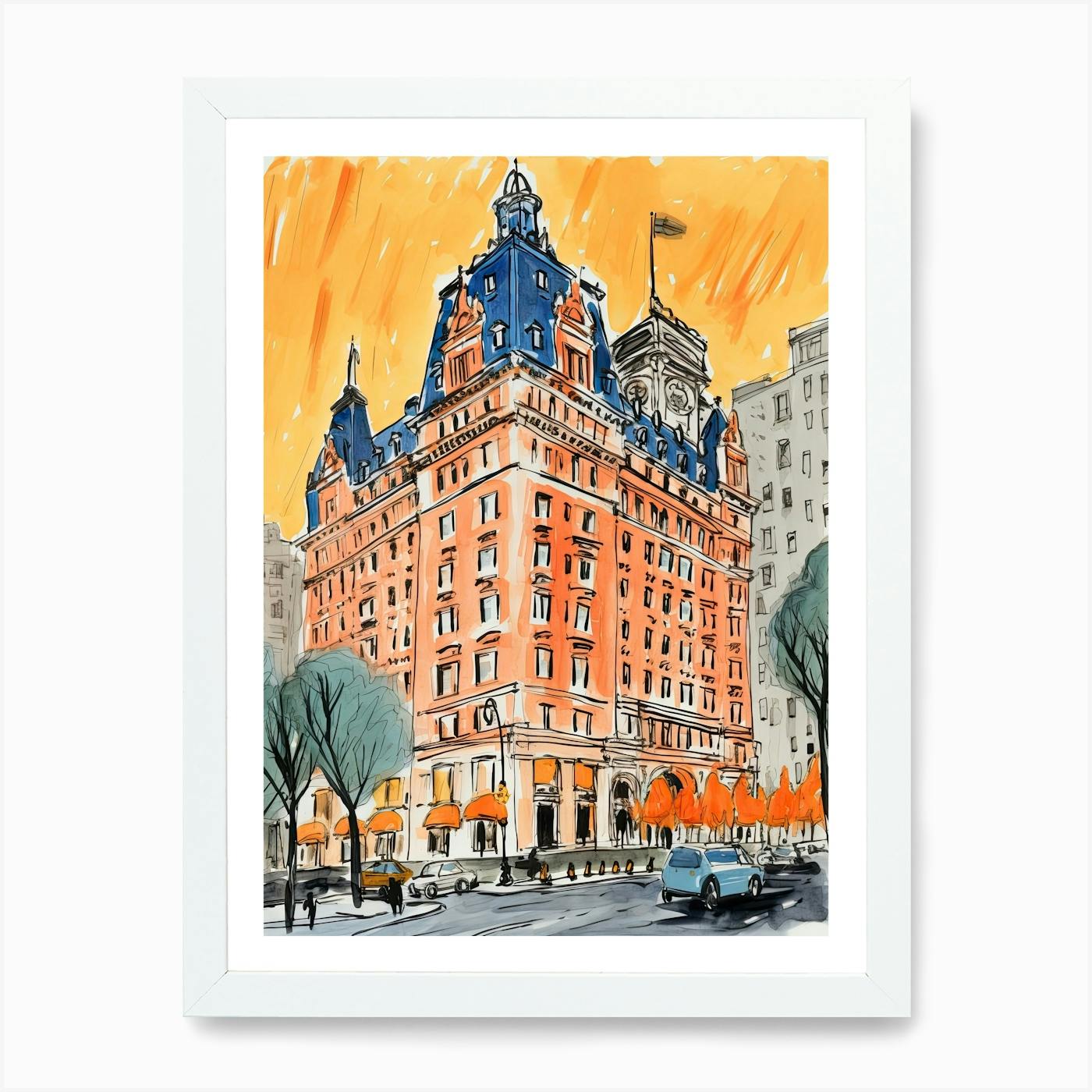 Framed Print of The outlet Plaza Hotel, New York City